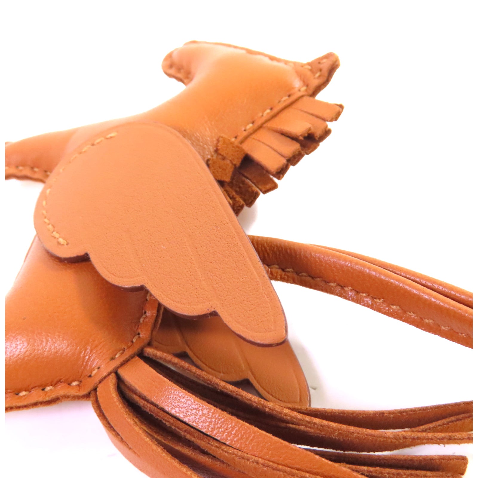 HERMES 【激減優惠】Swift皮革Rodeo Pegase PM Charm掛飾Gold棕金色