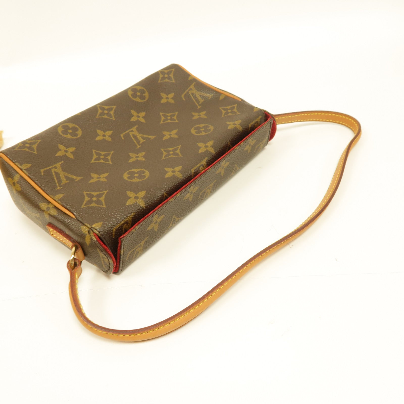 LOUIS VUITTON Monogram Recital金扣肩背袋啡色