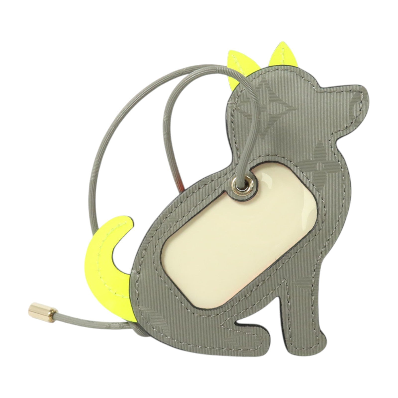 LOUIS VUITTON 【激減優惠】Monogram Titanium Porte Address Dog掛飾