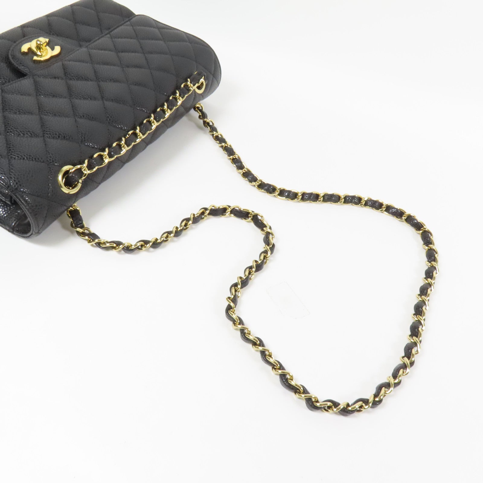 CHANEL 牛皮皮革Classic 25金扣鏈帶肩背袋