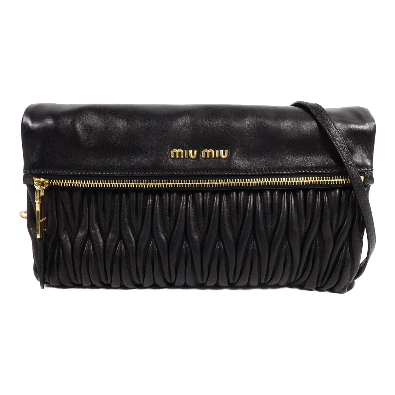 Miu Miu 羊皮皮革 Materasse Clutch肩背袋