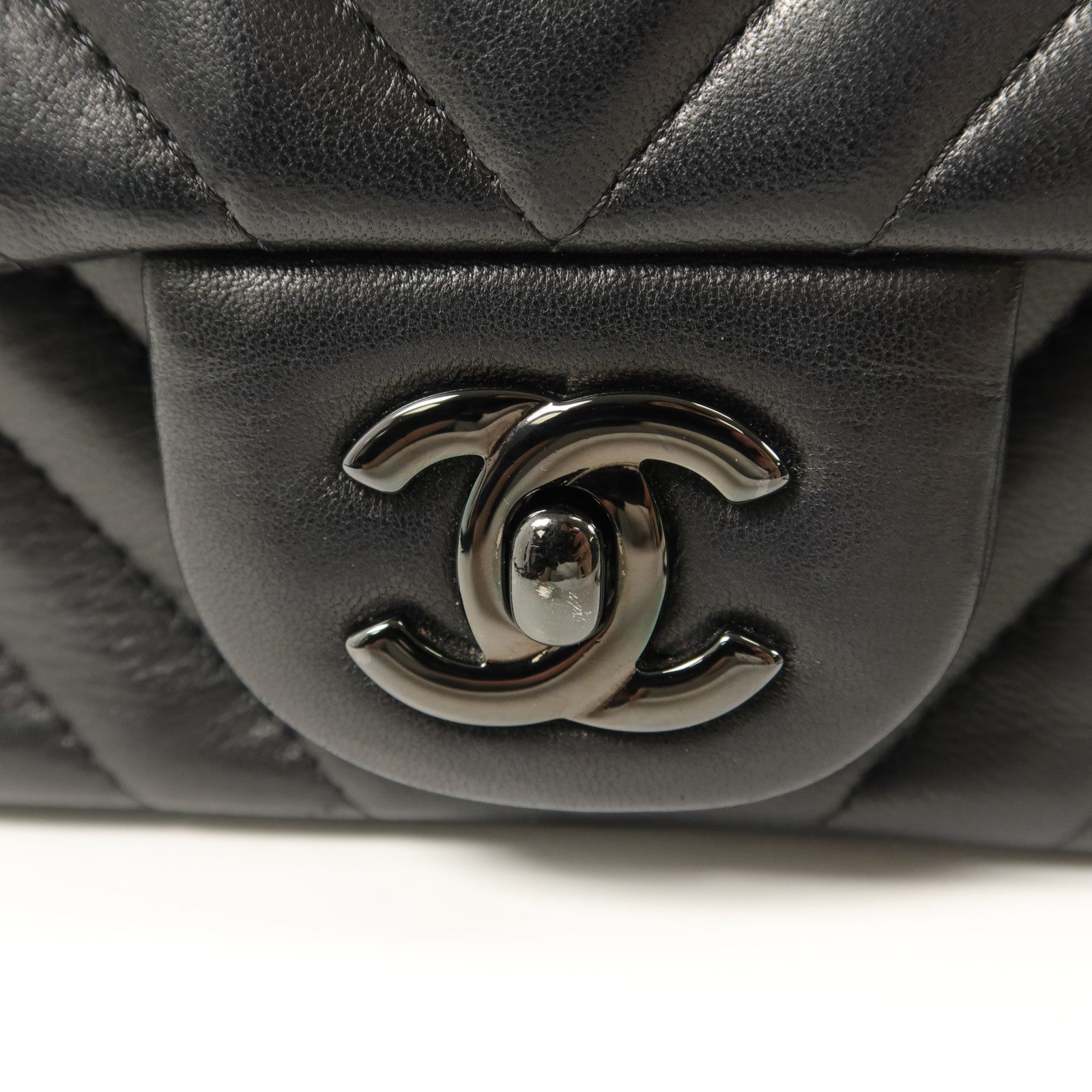 CHANEL 羊皮皮革Mini Flap Bag鏈帶肩背袋