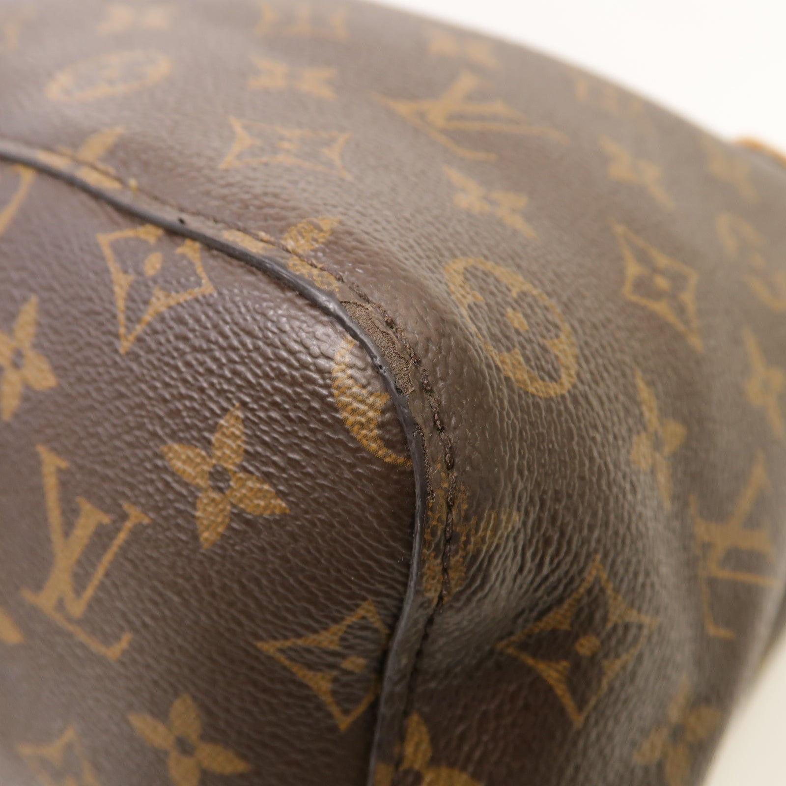 LOUIS VUITTON Monogram Neo Noe MM金扣肩背袋棕色
