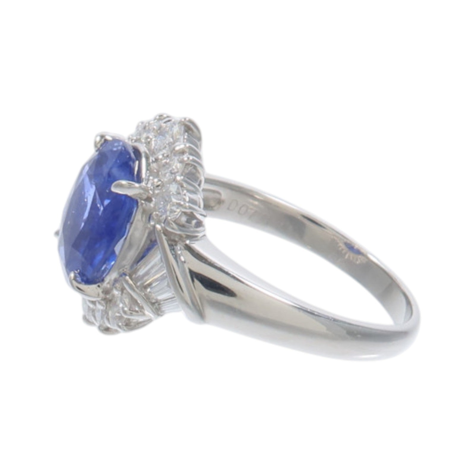 JEWELRY PT900鉑金Sapphire Diamond Ring藍寶石/鑽石戒指