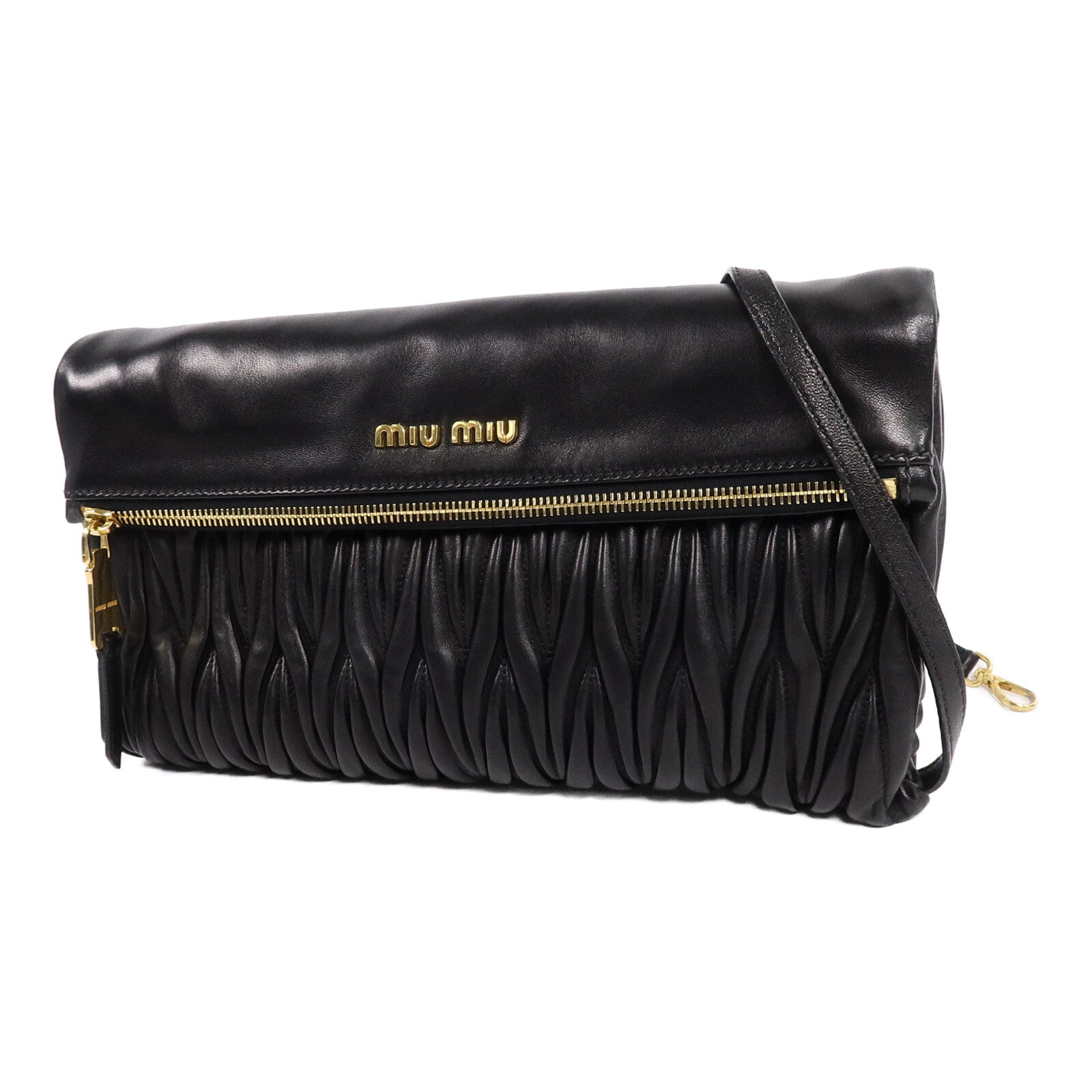 Miu Miu 羊皮皮革 Materasse Clutch肩背袋