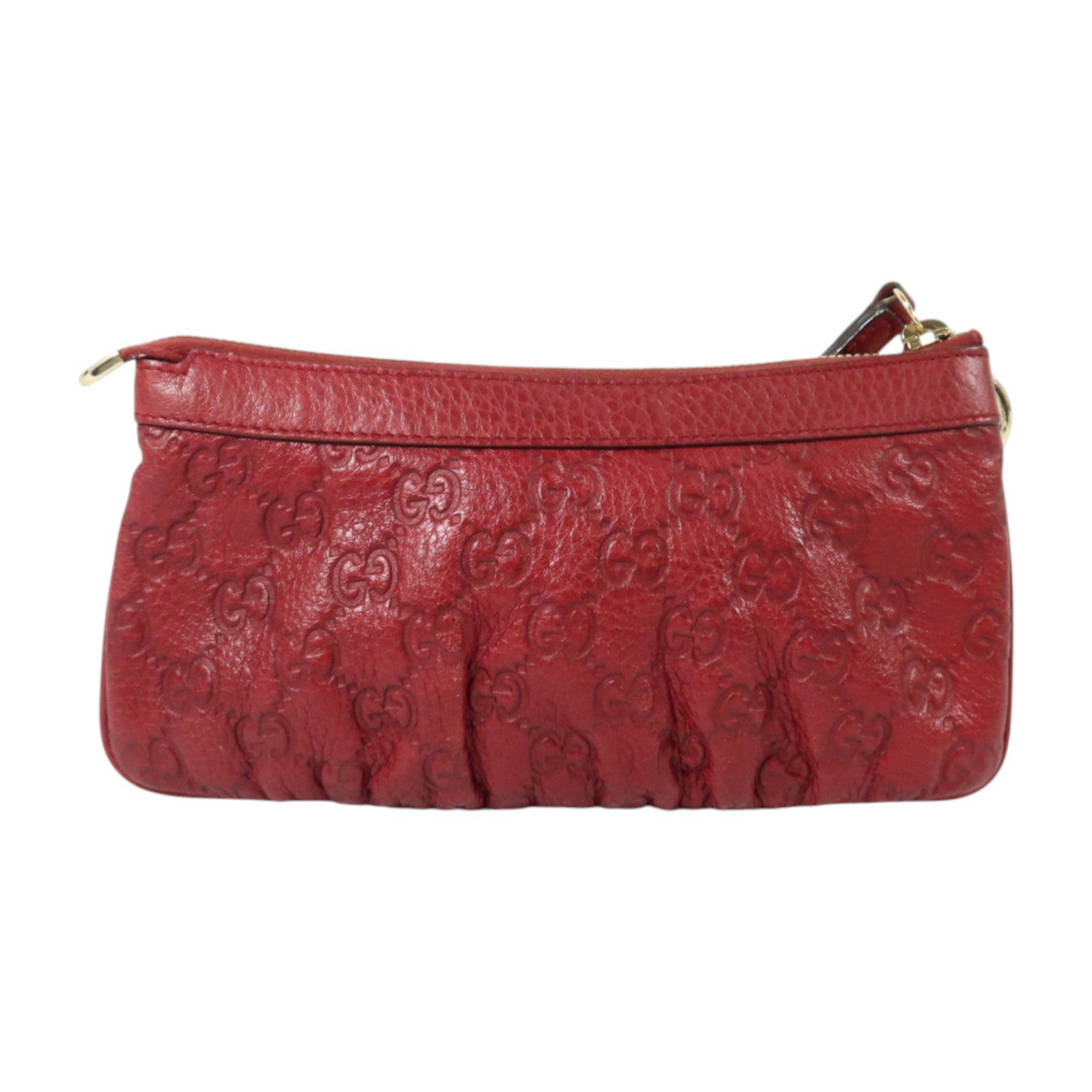 GUCCI 牛皮皮革Wristlet Clutch Bag金扣手拿包