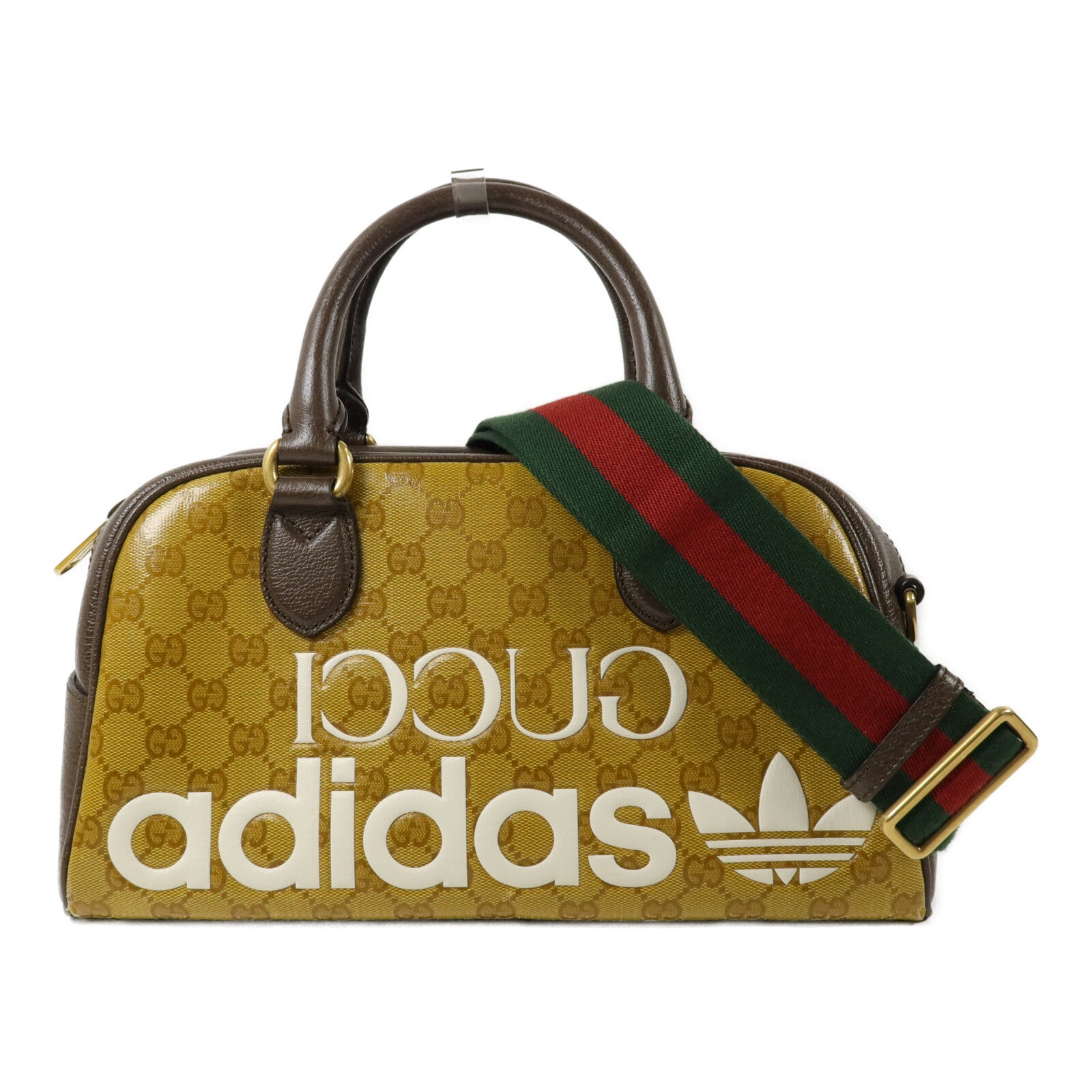 GUCCI 塗層帆布Gucci x Adidas Duffle Bag手挽肩背兩用袋