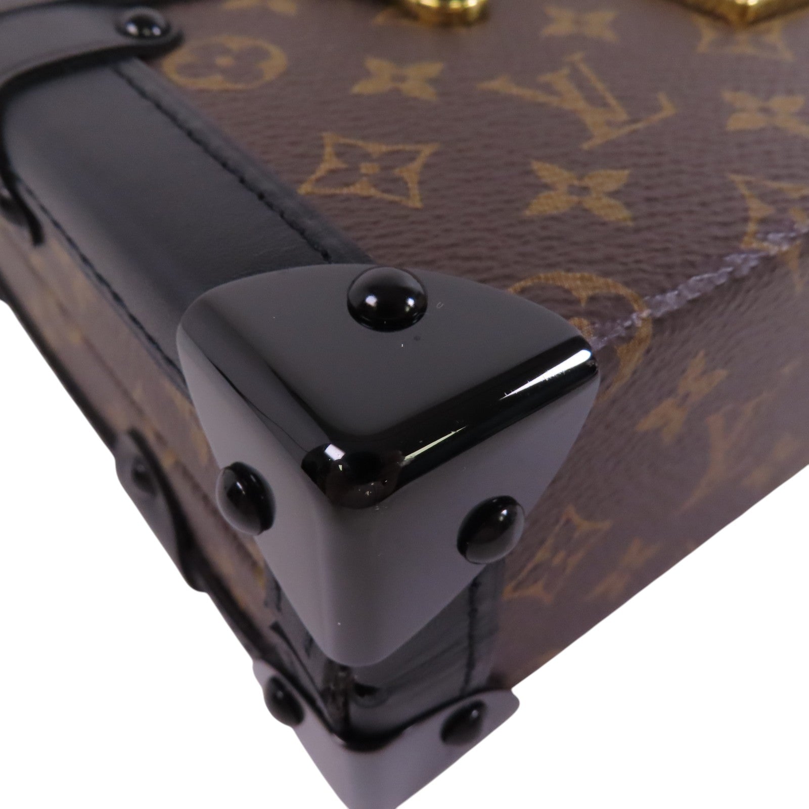 LOUIS VUITTON Monogram Petite Malle金扣肩背袋