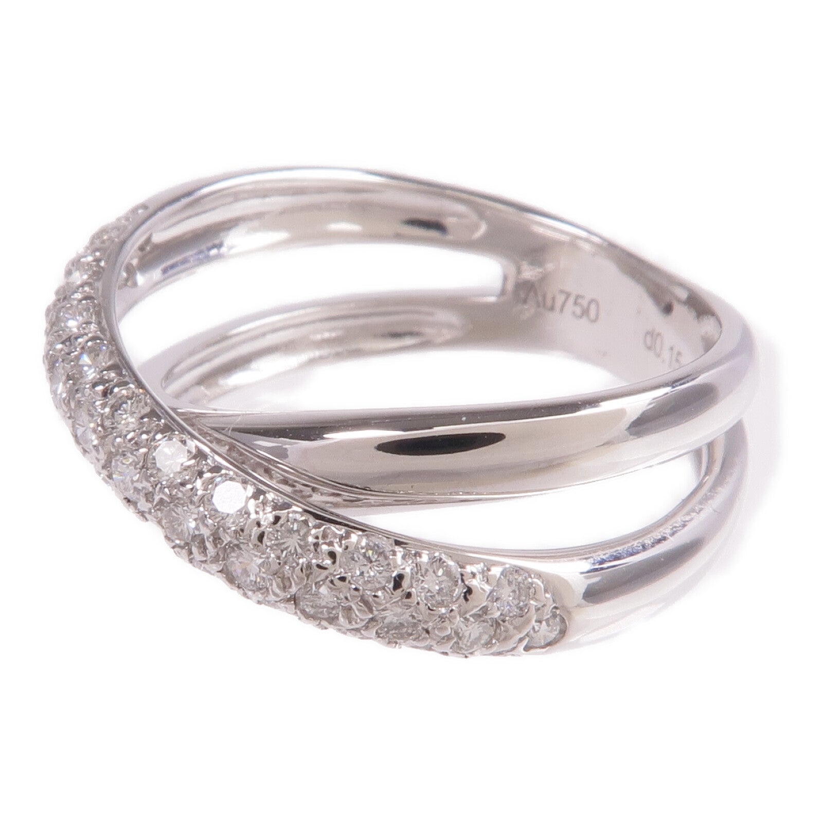 JEWELRY 【激減優惠】18K白金Diamond Ring鑽石戒指US#6.25