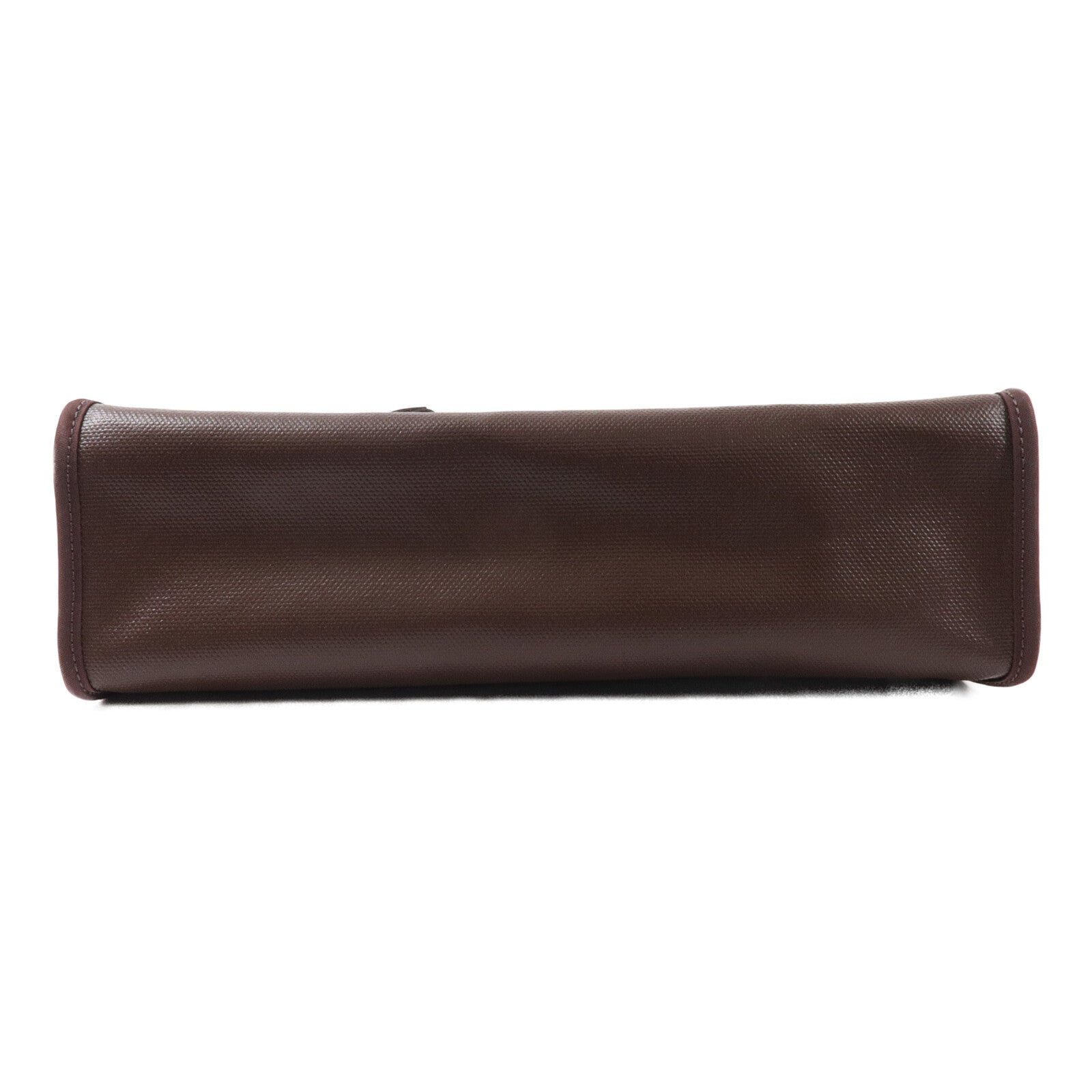 HERMES Toile H帆布/Vache Hunter皮革Herbag PM手挽肩背兩用袋Rouge Sellier