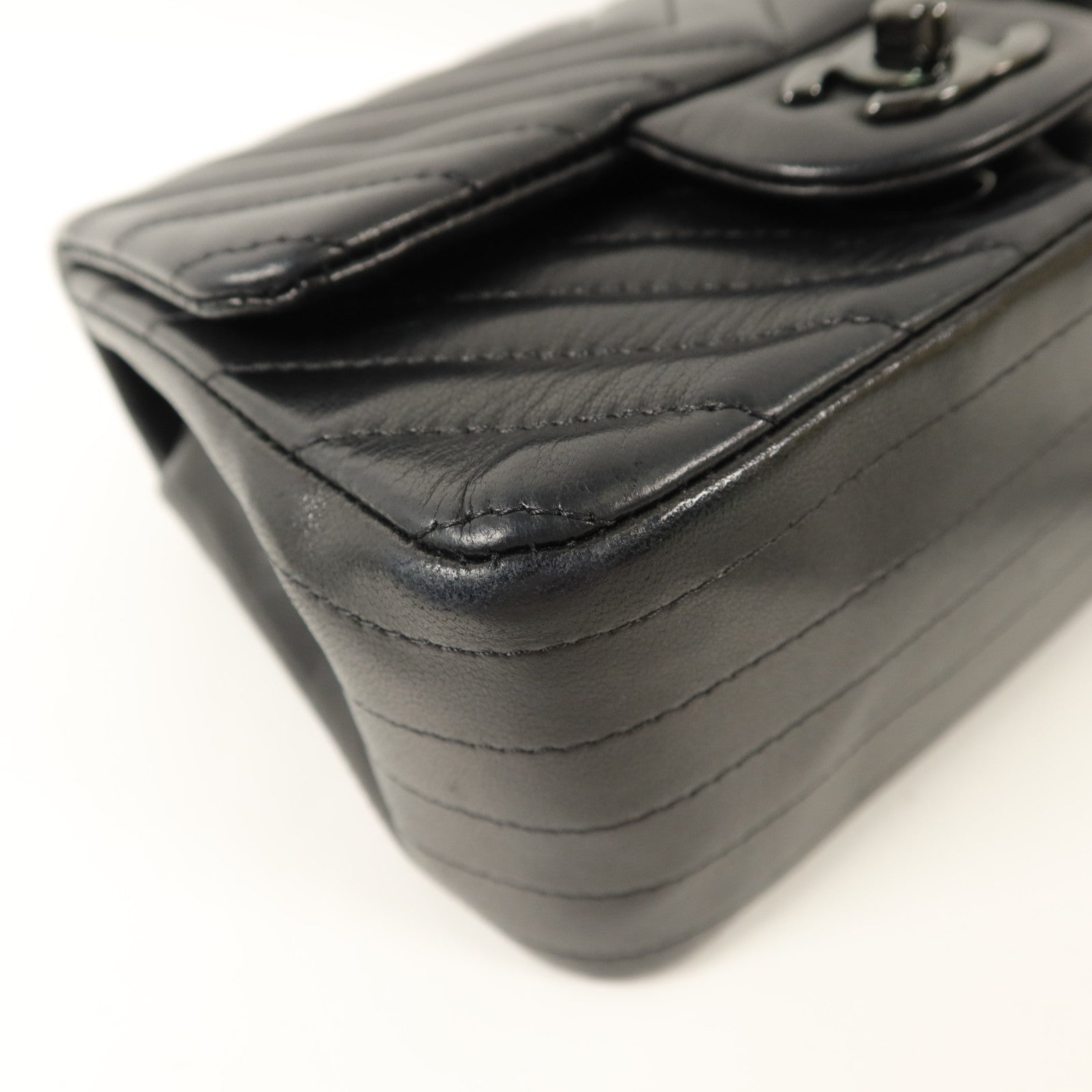 CHANEL 羊皮皮革Mini Flap Bag鏈帶肩背袋