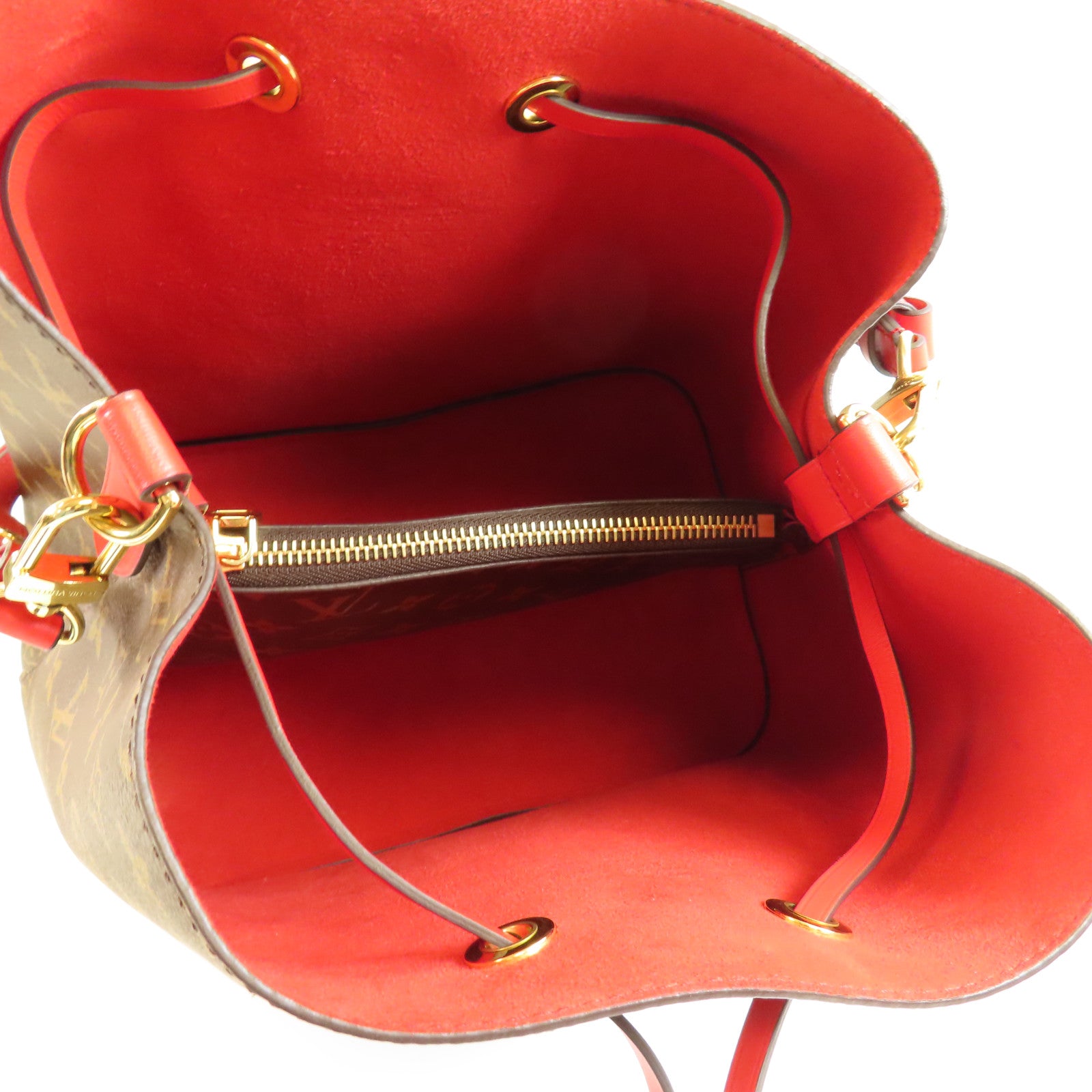 LOUIS VUITTON LV GHW Neo Noe Bucket Bag Shoulder Handbag M44021 Monogram Brown