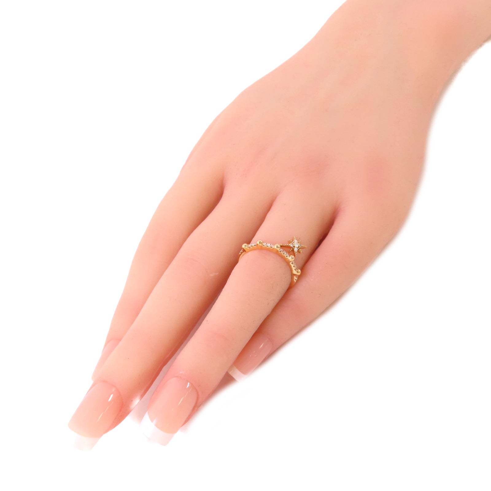 JEWELRY 14K玫瑰金/0.12ct鑽石Diamond Ring戒指US#5