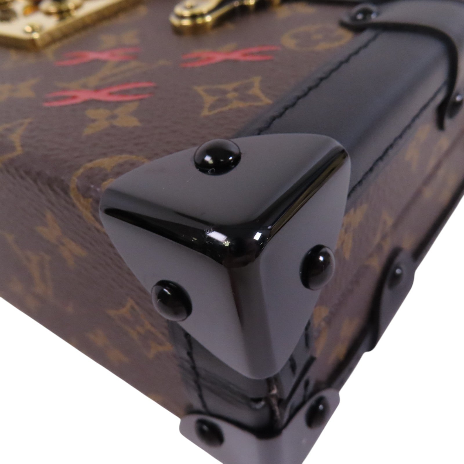 LOUIS VUITTON Monogram Petite Malle金扣肩背袋