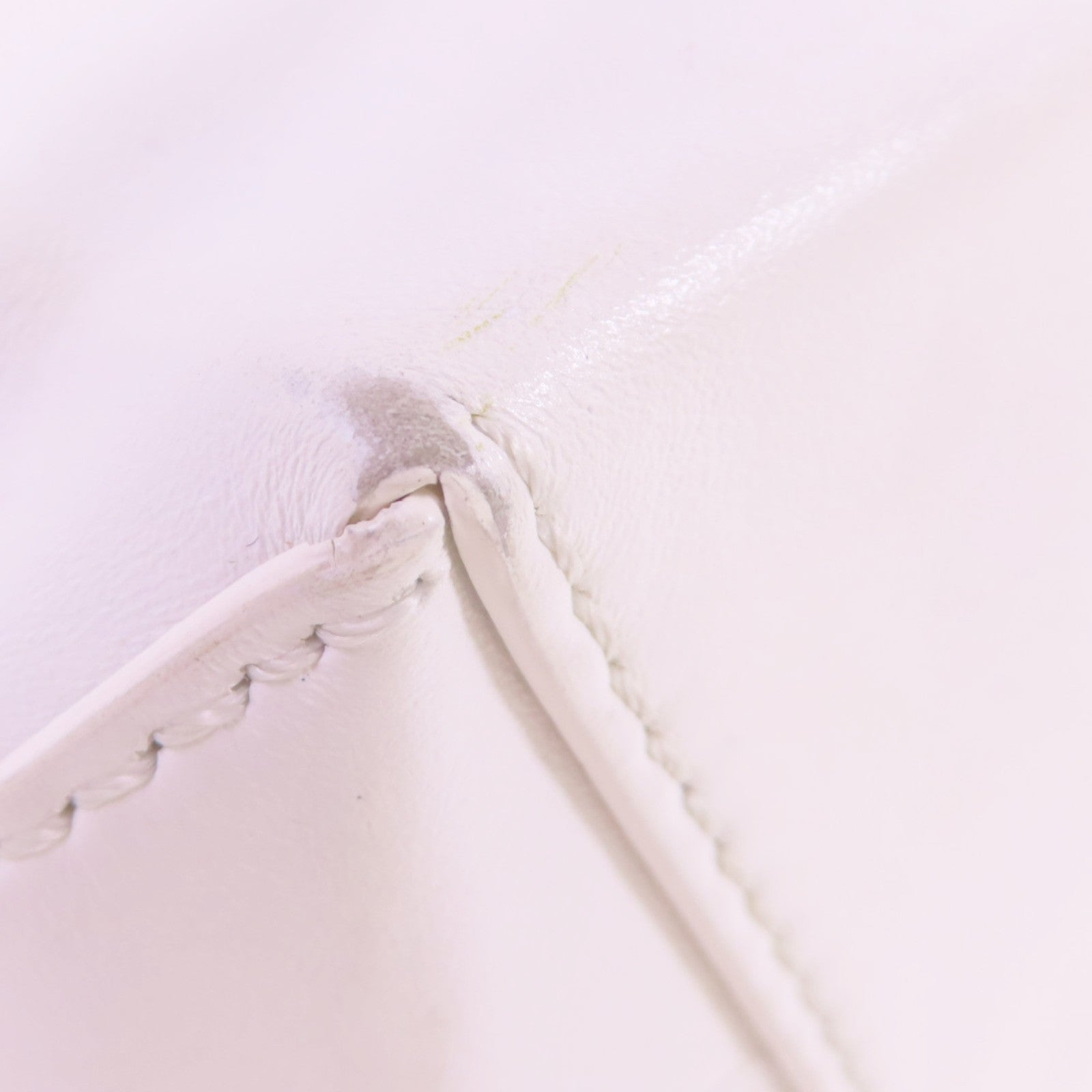 MOSCHINO 【激減優惠】牛皮皮革2Way Tote Bag金扣手挽肩背兩用袋白色