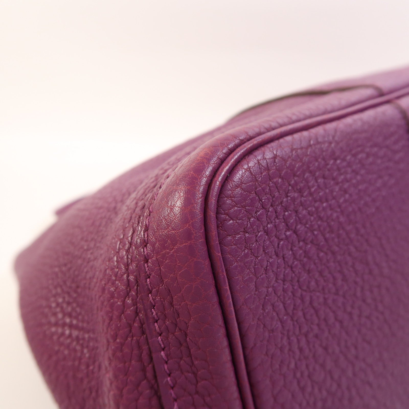 HERMES Negonda皮革GardenParty PM銀扣手挽袋Anemone