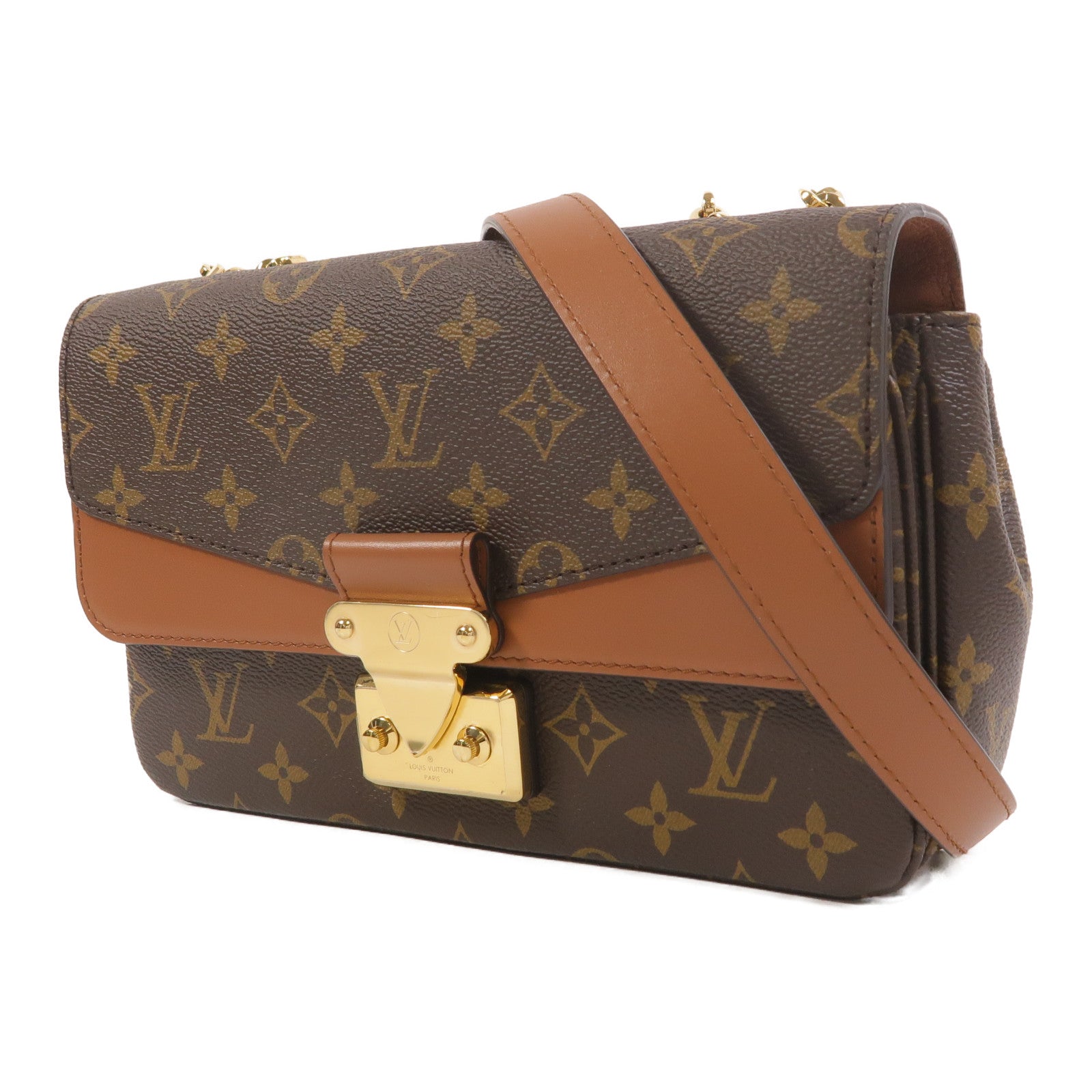LOUIS VUITTON Monogram Marceau鏈帶肩背袋