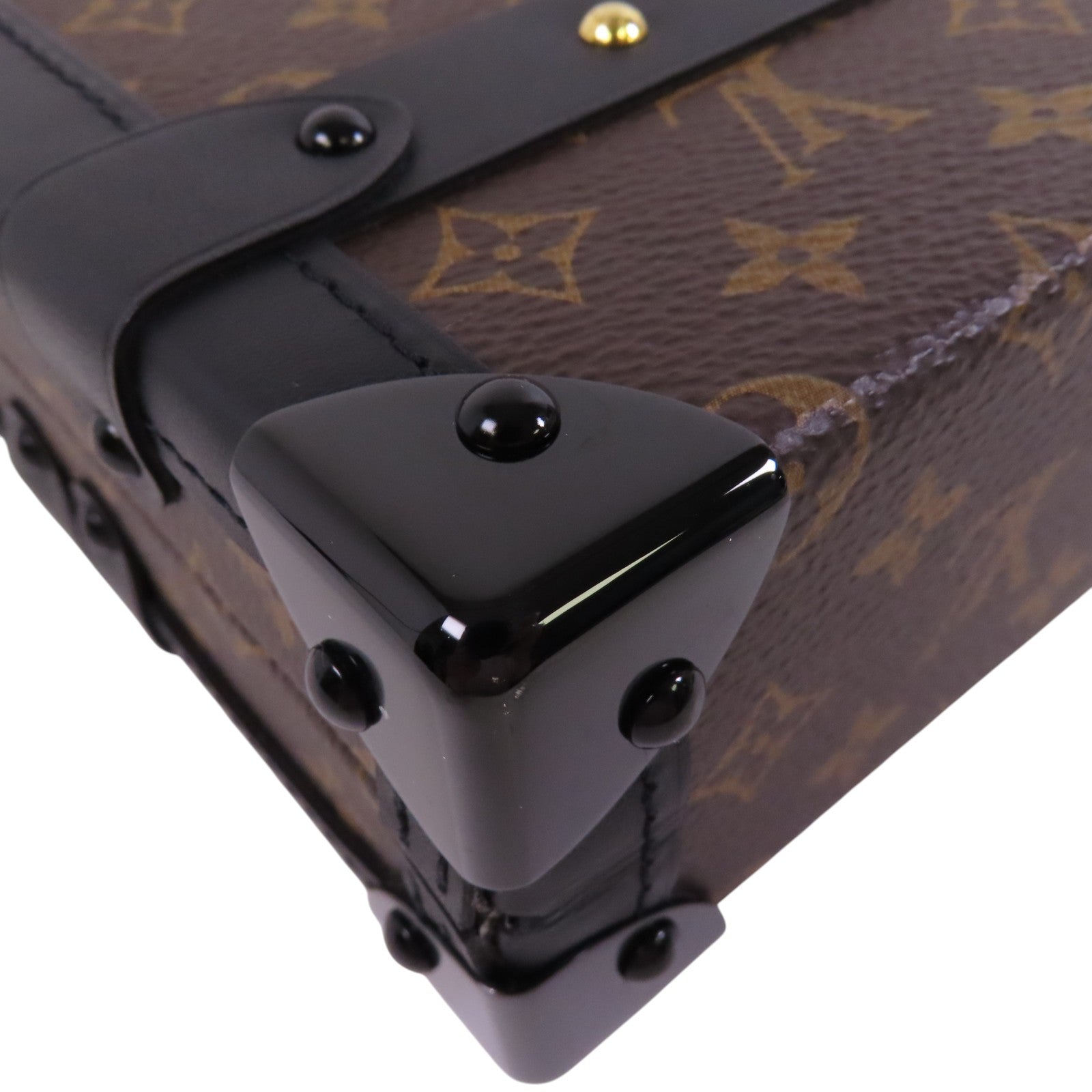 LOUIS VUITTON Monogram Petite Malle金扣肩背袋