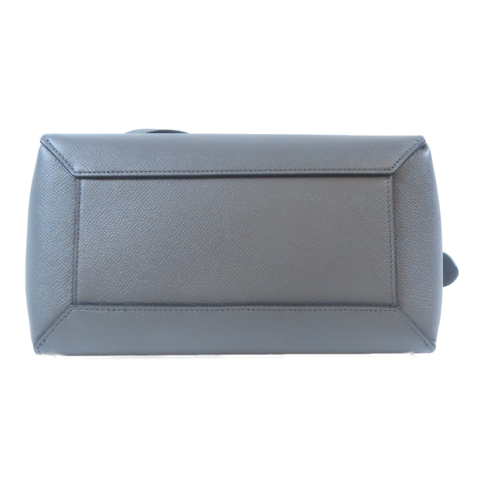 CELINE 牛皮皮革Belt Bag金扣手挽肩背兩用袋灰色
