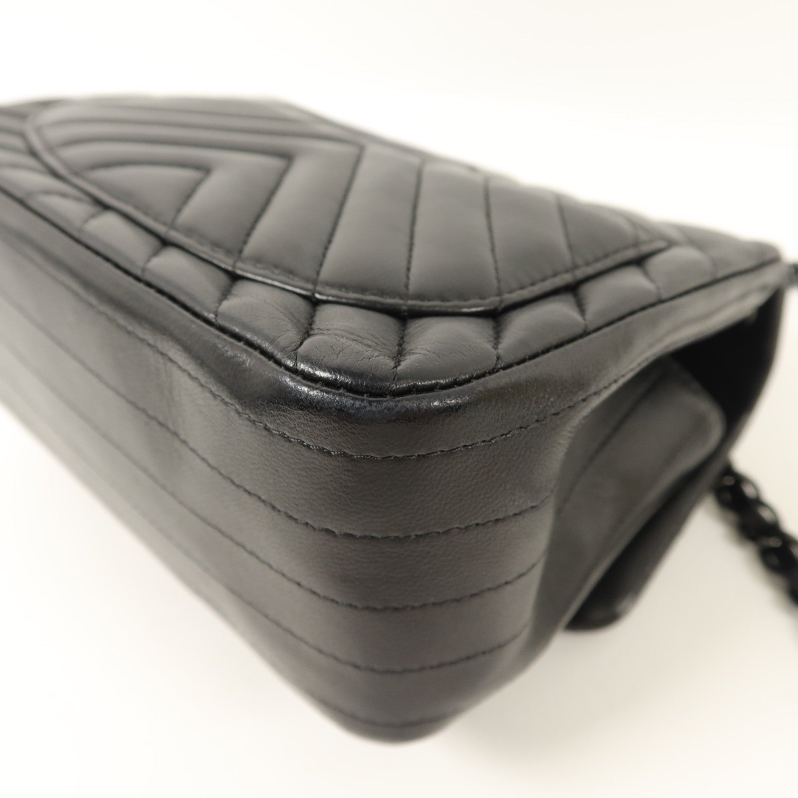 CHANEL 羊皮皮革Mini Flap Bag鏈帶肩背袋