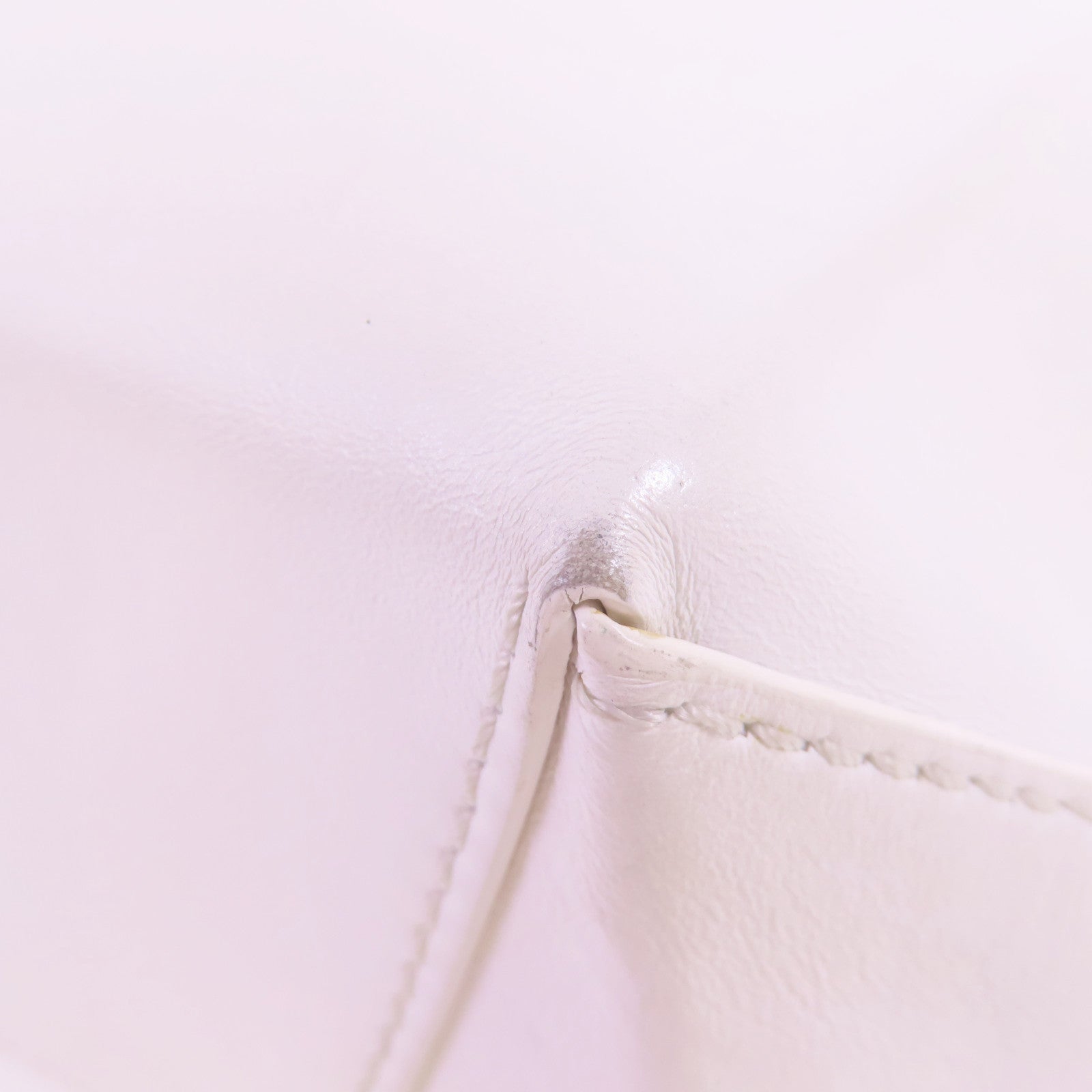 MOSCHINO 牛皮皮革2Way Tote Bag金扣手挽肩背兩用袋白色