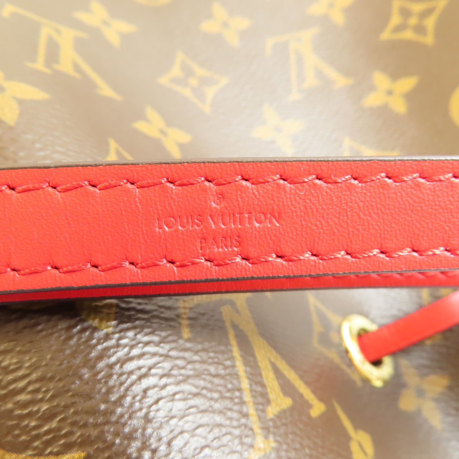 LOUIS VUITTON LV GHW Neo Noe Bucket Bag Shoulder Handbag M44021 Monogram Brown