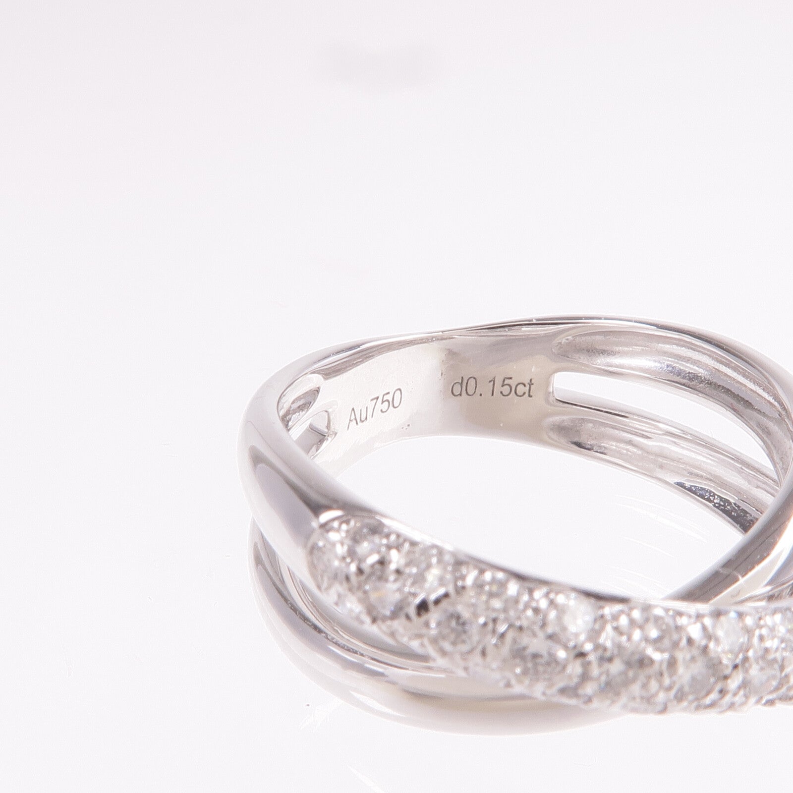 JEWELRY 【激減優惠】18K白金Diamond Ring鑽石戒指US#6.25