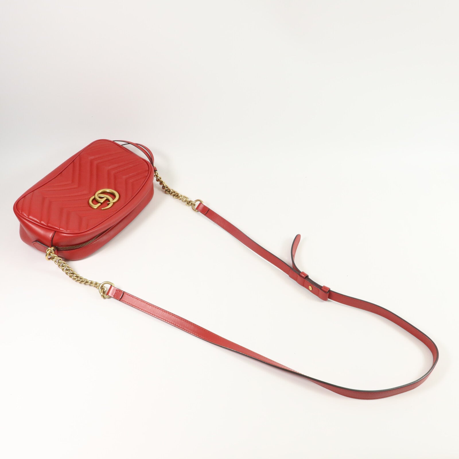 GUCCI 牛皮皮革GG Marmont Small肩背袋