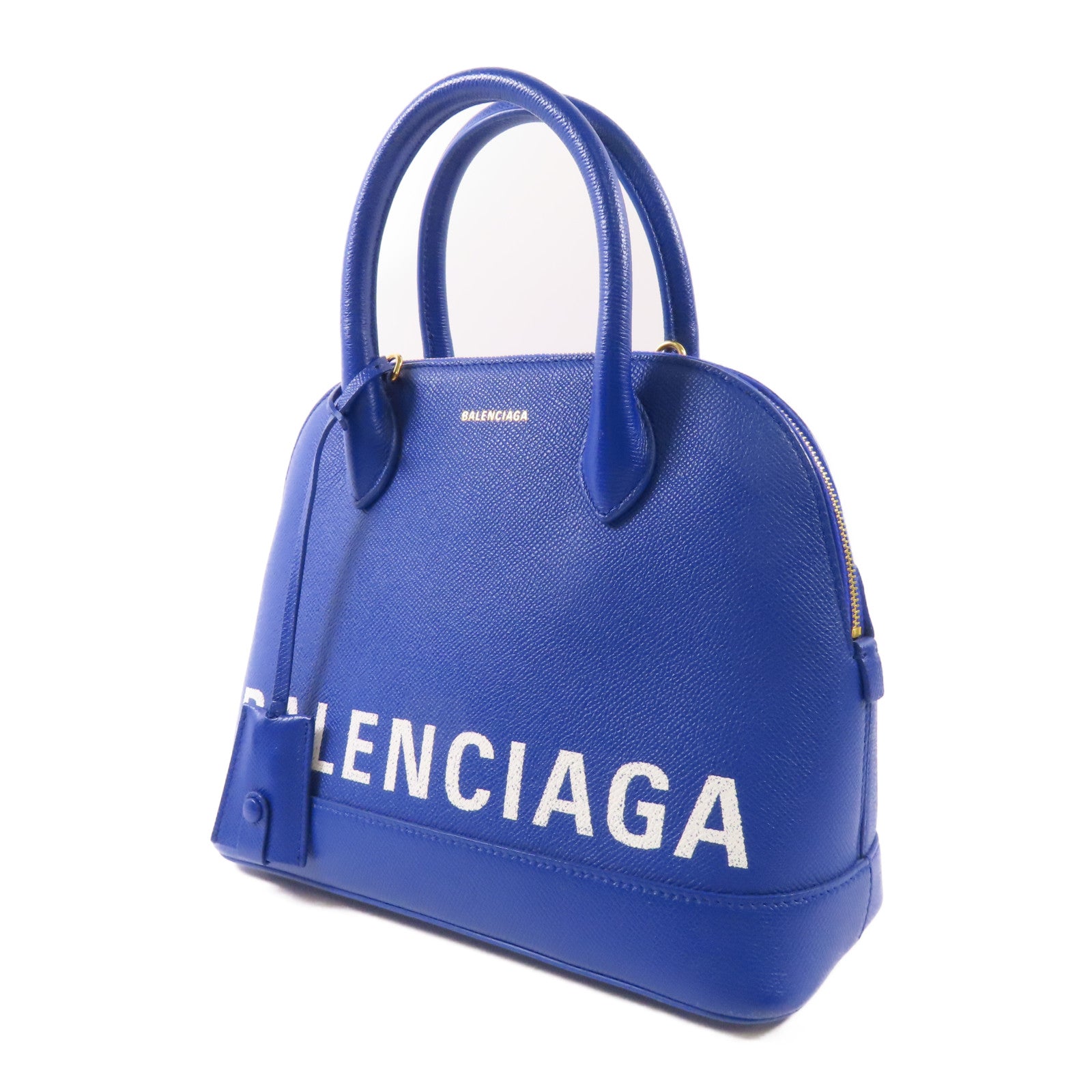 BALENCIAGA GHW Ville Top Handle S 2 Way Shoulder Bag 518873 Calfskin Leather