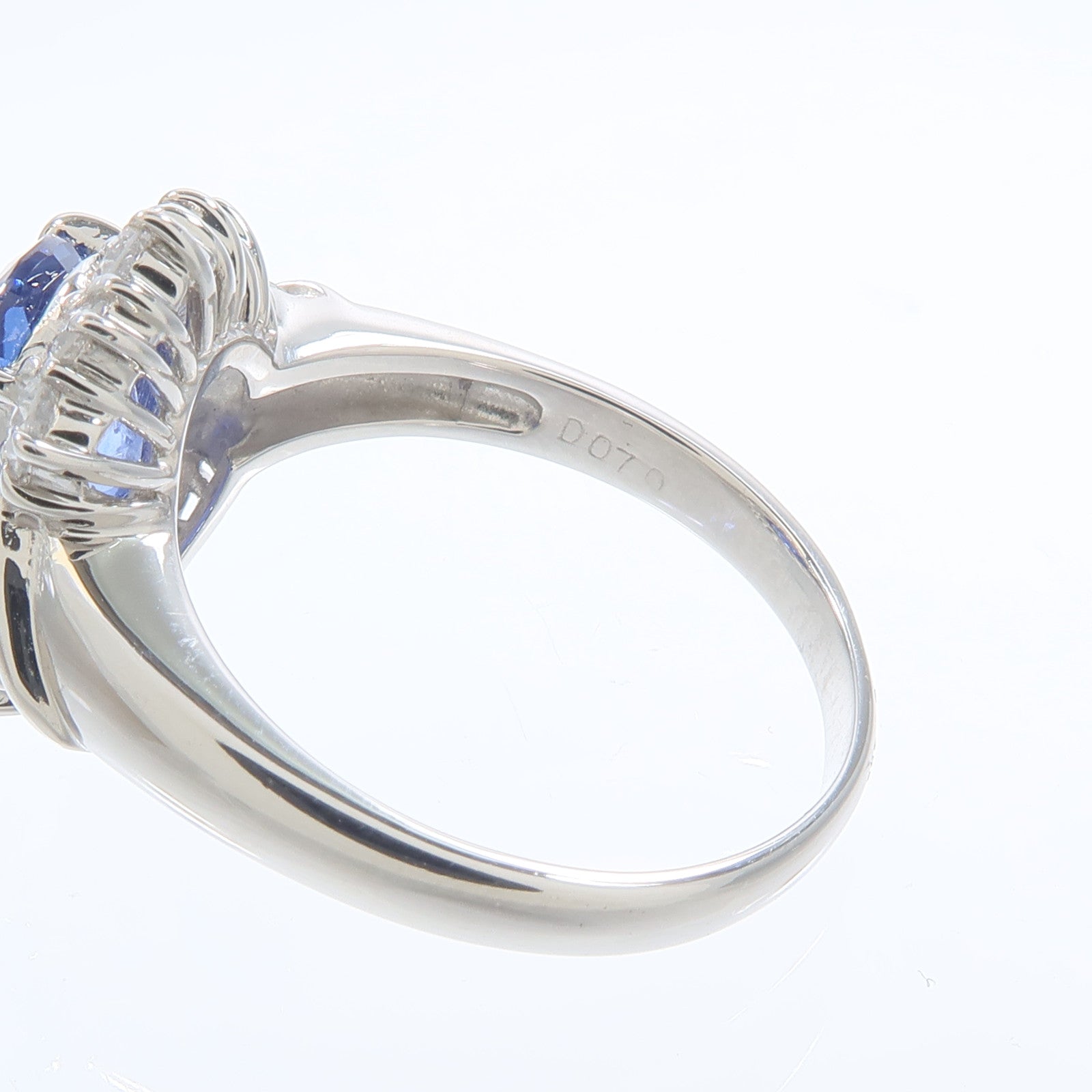 JEWELRY PT900鉑金Sapphire Diamond Ring藍寶石/鑽石戒指