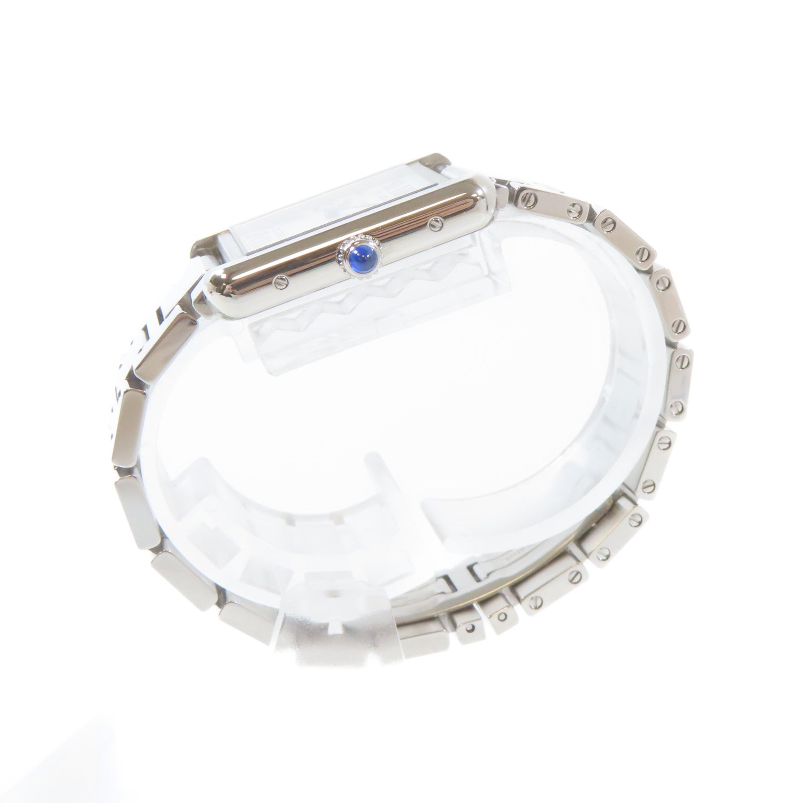 CARTIER Tank Solo不鏽鋼手錶自動機芯白色#15cm