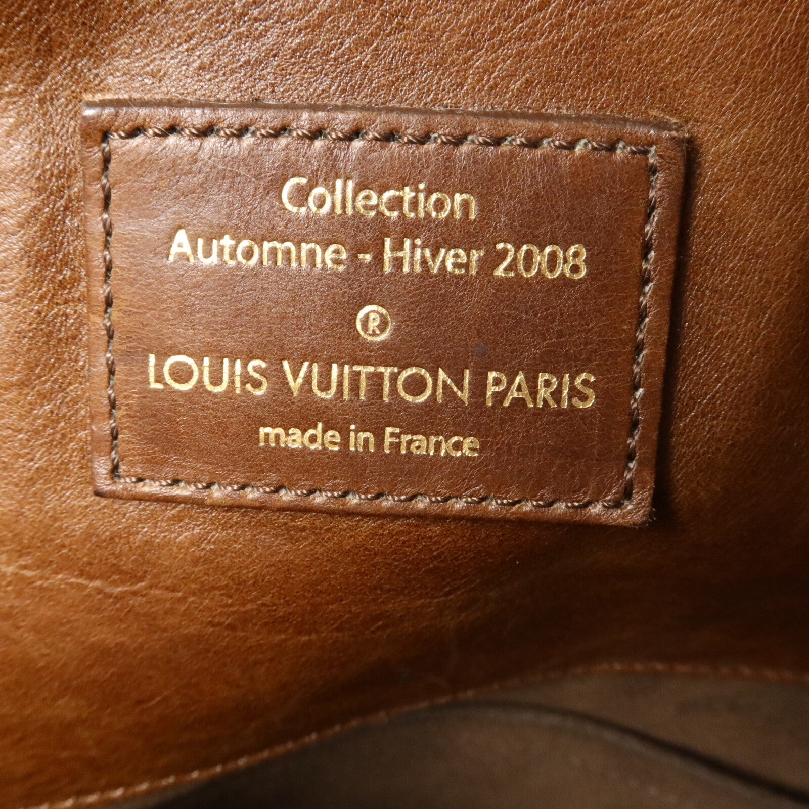 LOUIS VUITTON 牛皮皮革Paris Souple Whisper PM鏈帶肩背袋