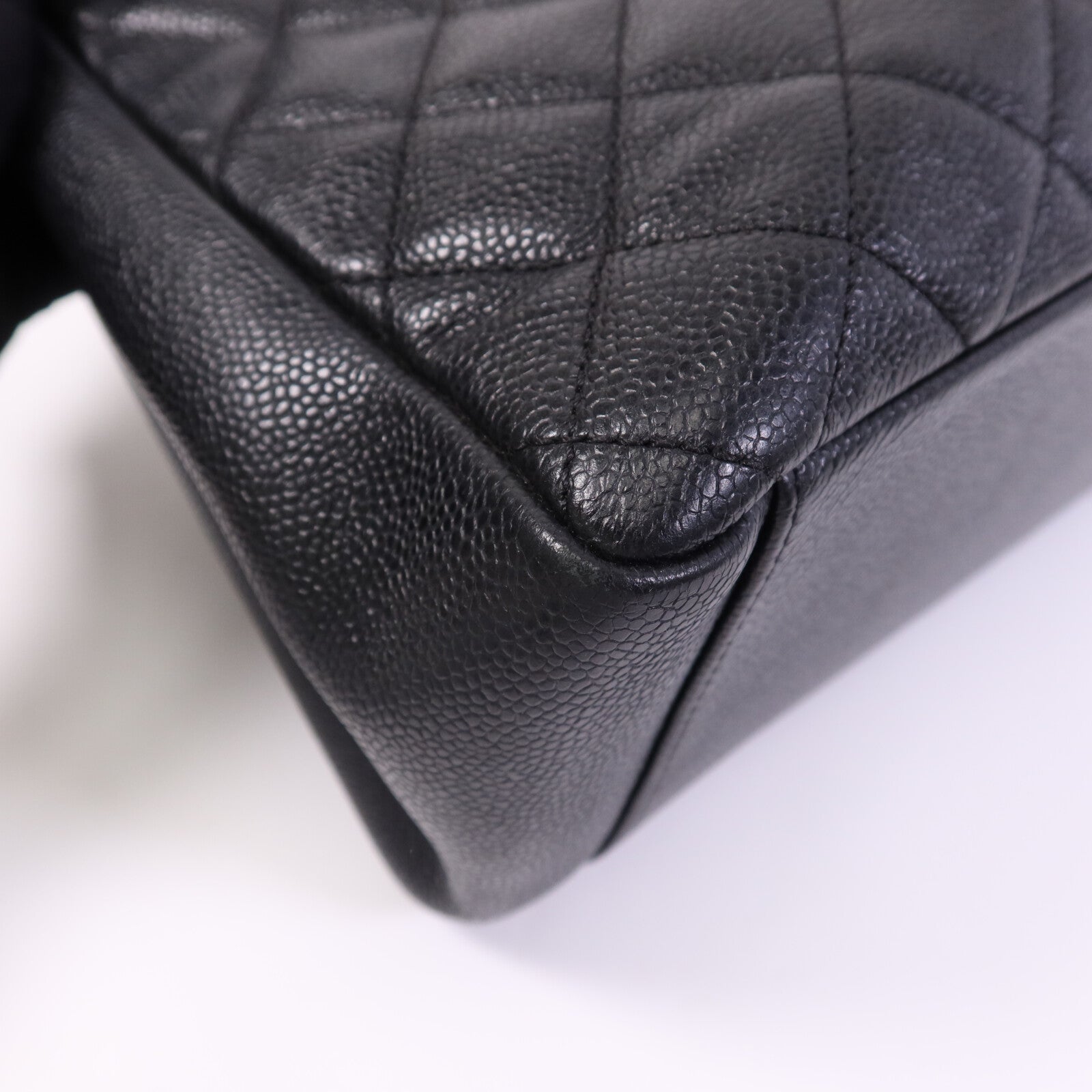 CHANEL 牛皮皮革GST金扣鏈帶肩背袋