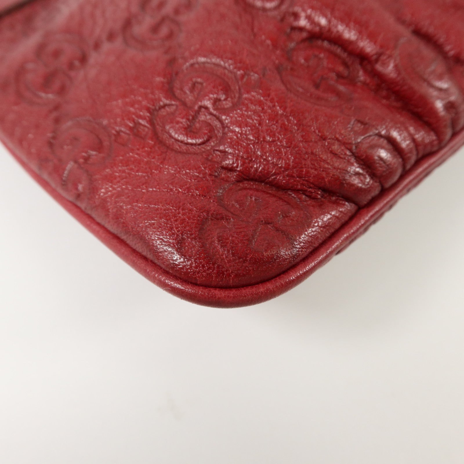 GUCCI 牛皮皮革Wristlet Clutch Bag金扣手拿包