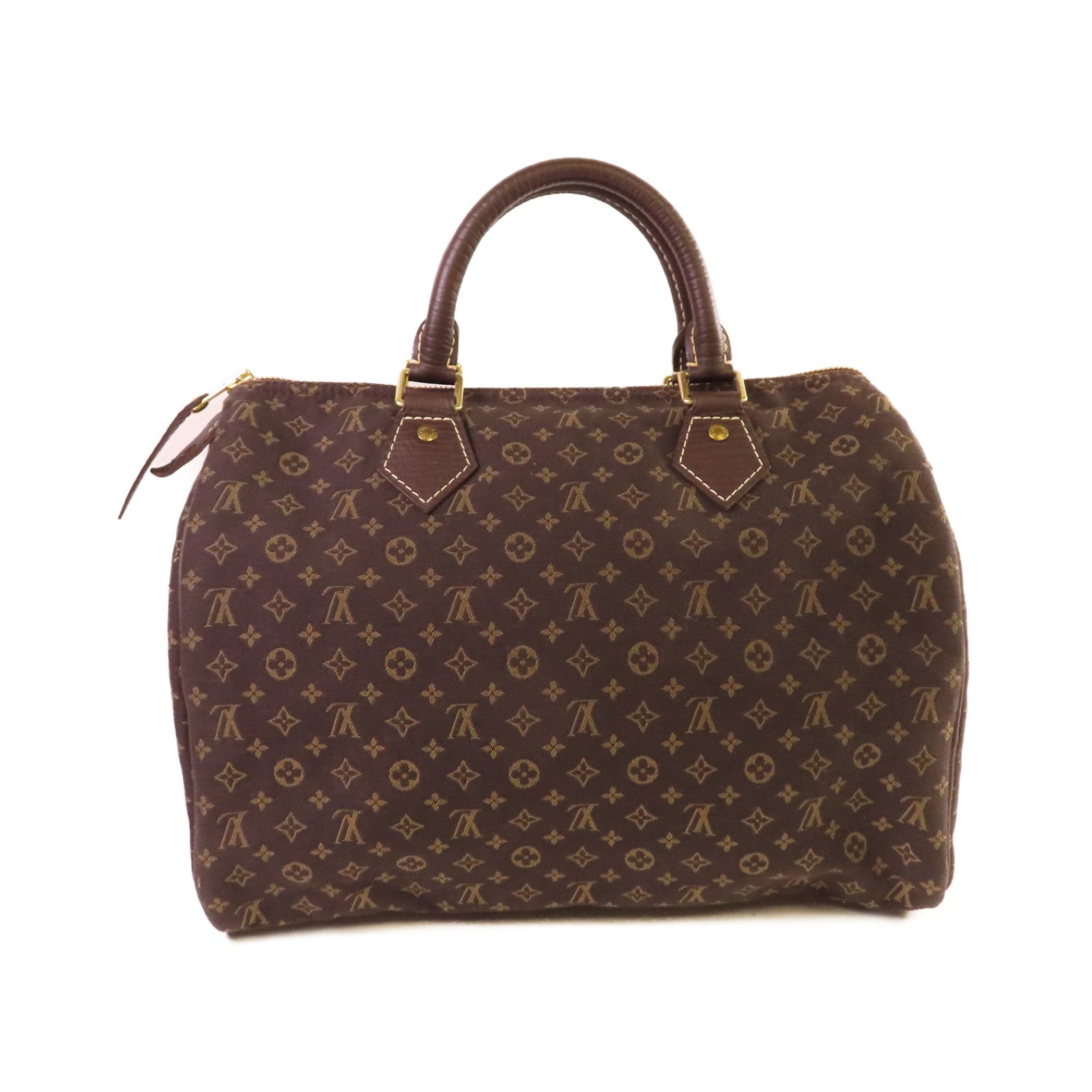 LOUIS VUITTON Monogram Mini Speedy 30 Hand Bag金扣手挽袋啡色