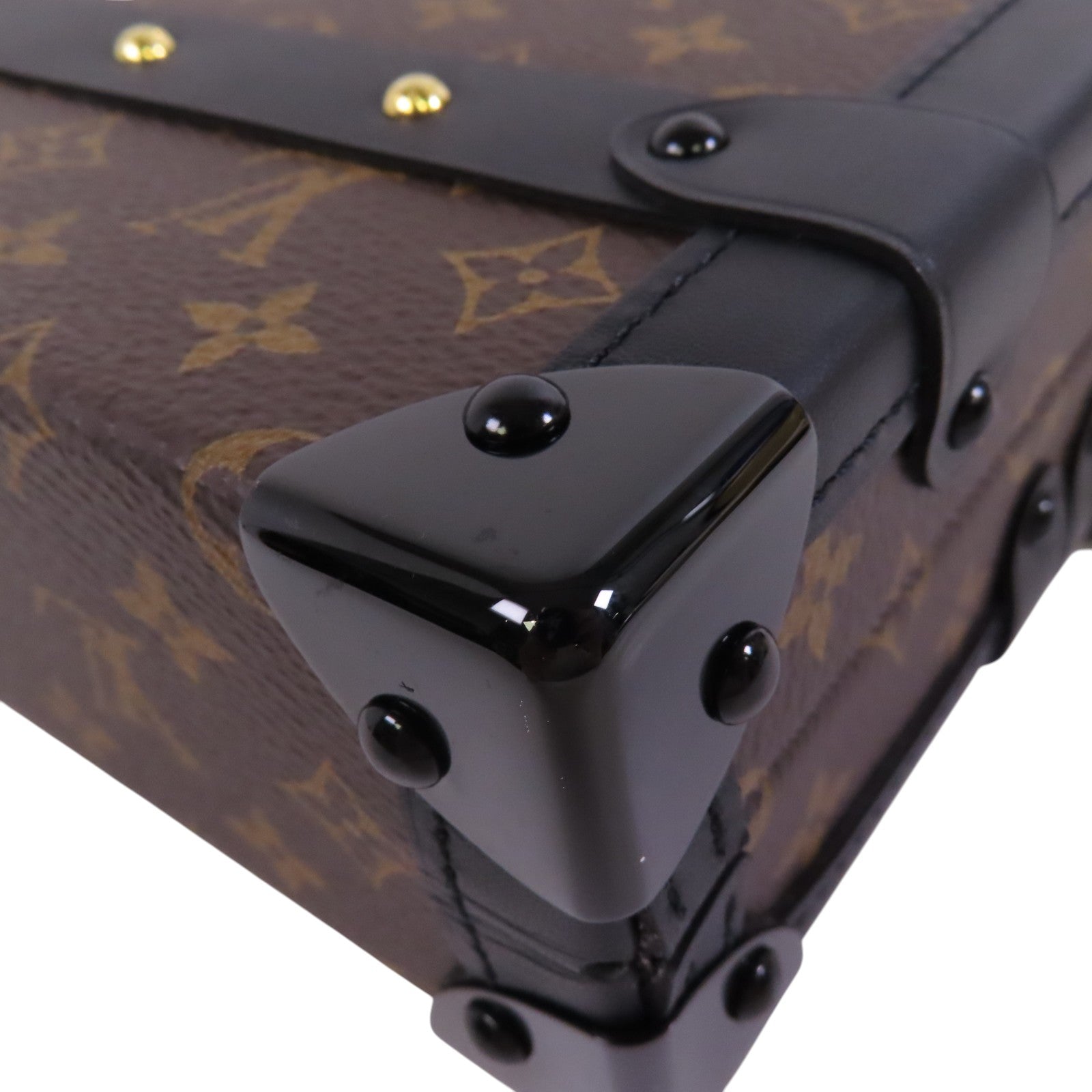 LOUIS VUITTON Monogram Petite Malle金扣肩背袋
