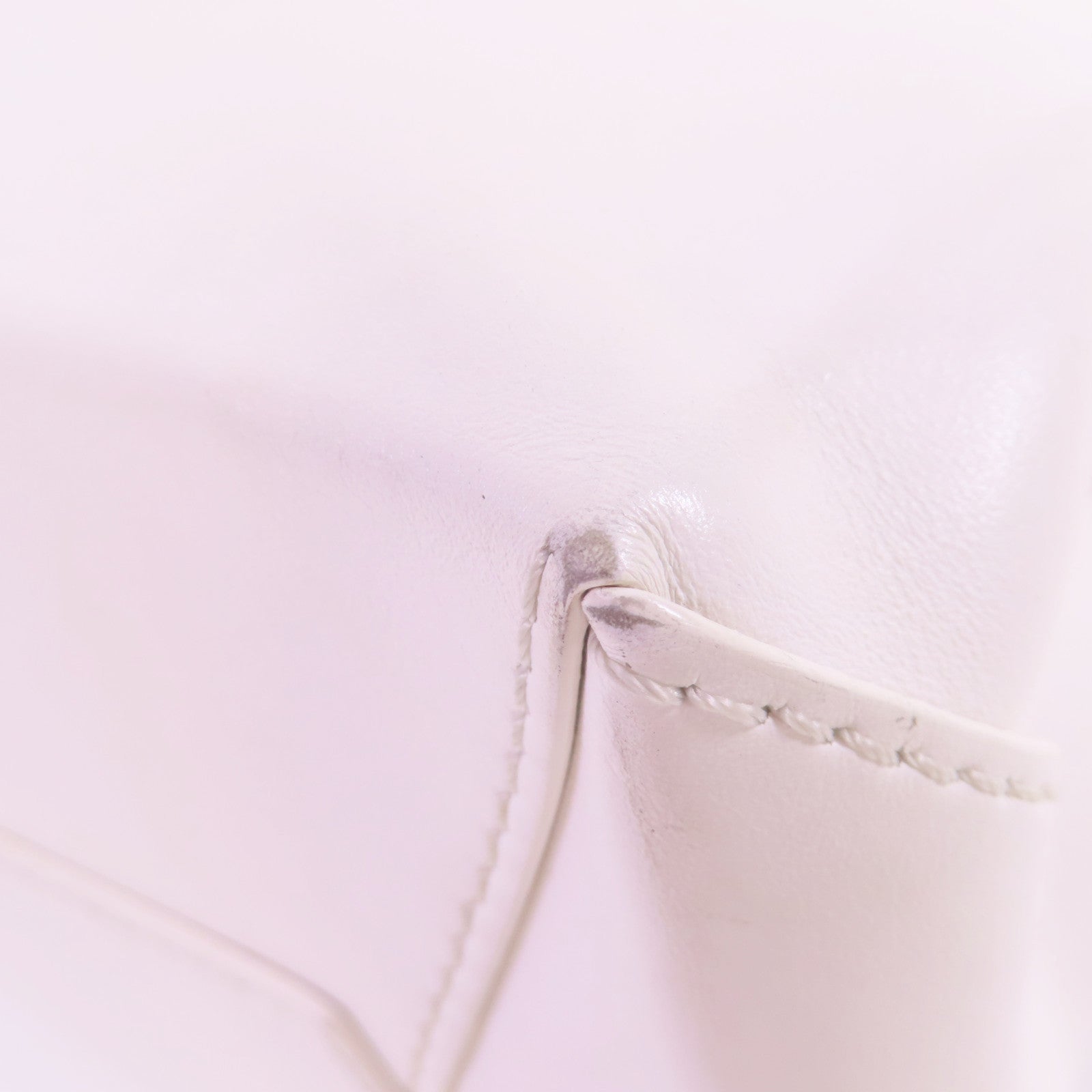 MOSCHINO 【激減優惠】牛皮皮革2Way Tote Bag金扣手挽肩背兩用袋白色