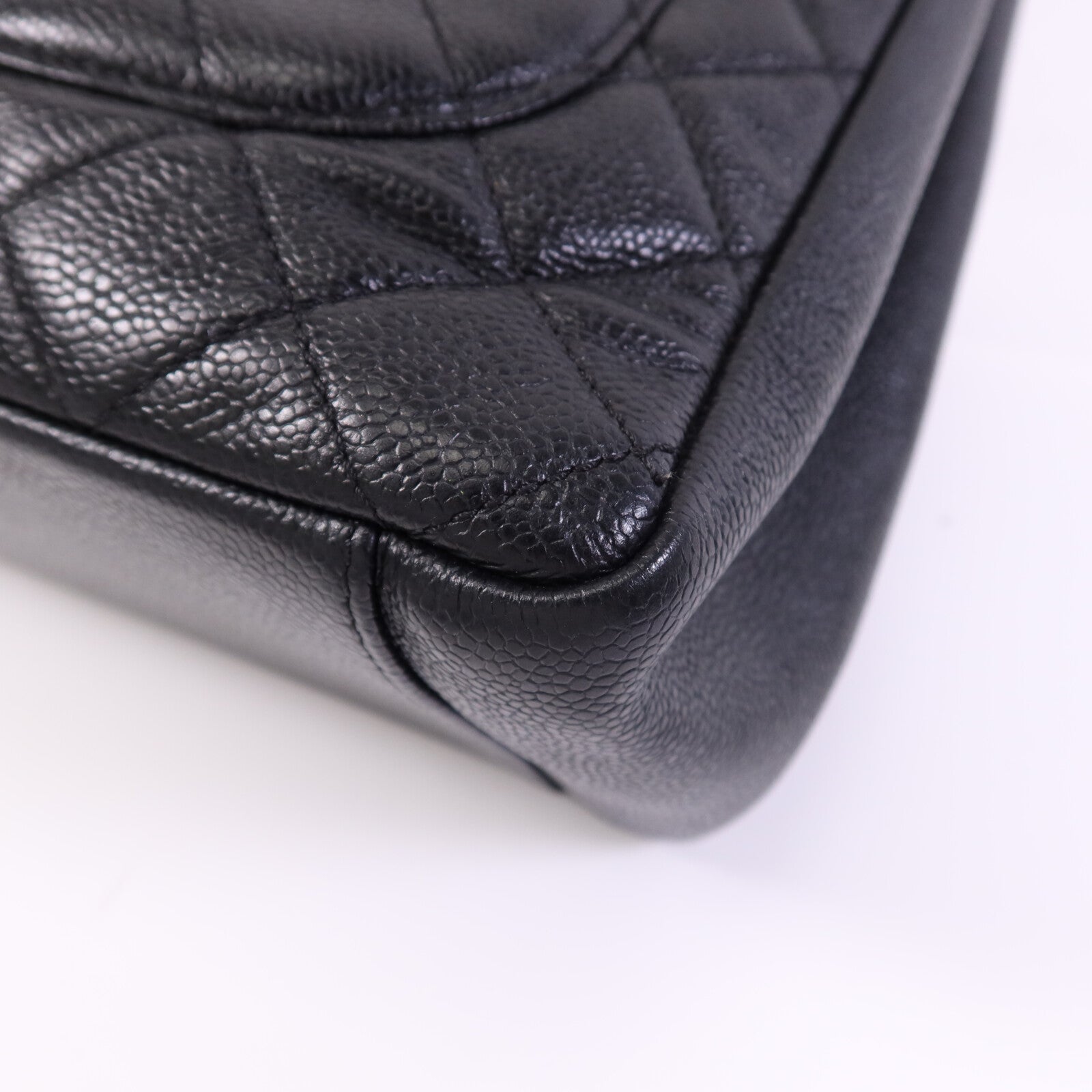 CHANEL 牛皮皮革GST金扣鏈帶肩背袋