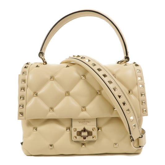 Valentino 牛皮皮革Candystud Medium手挽肩背兩用袋