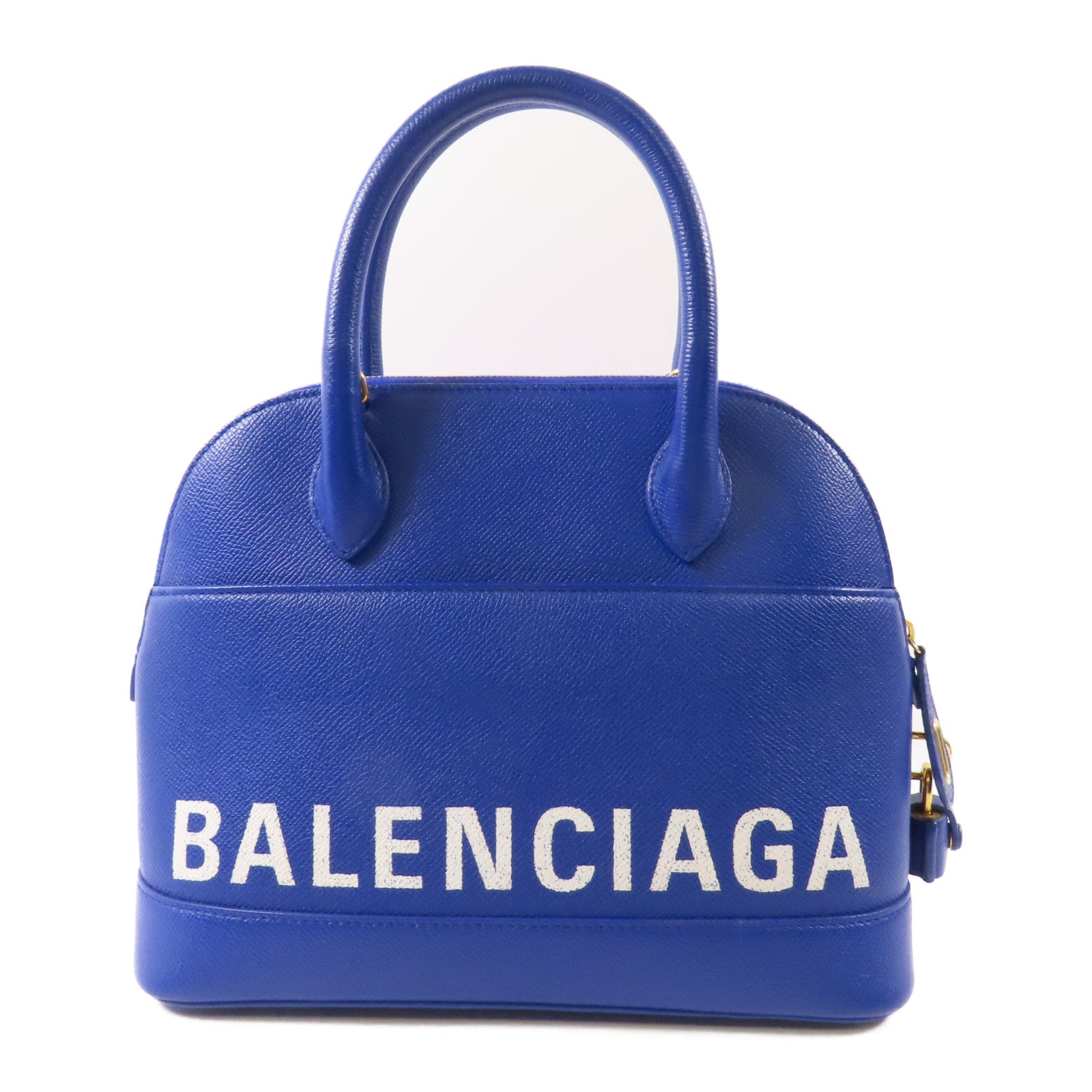 BALENCIAGA GHW Ville Top Handle S 2 Way Shoulder Bag 518873 Calfskin Leather