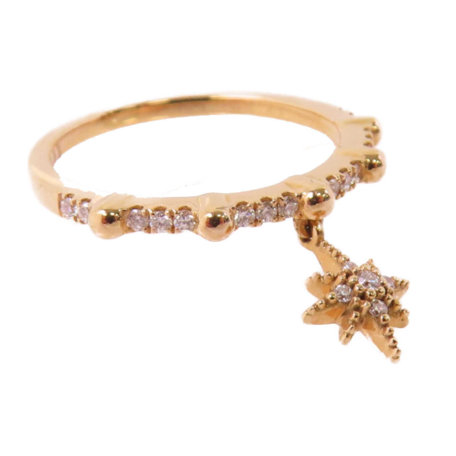 JEWELRY 14K玫瑰金/0.12ct鑽石Diamond Ring戒指US#5