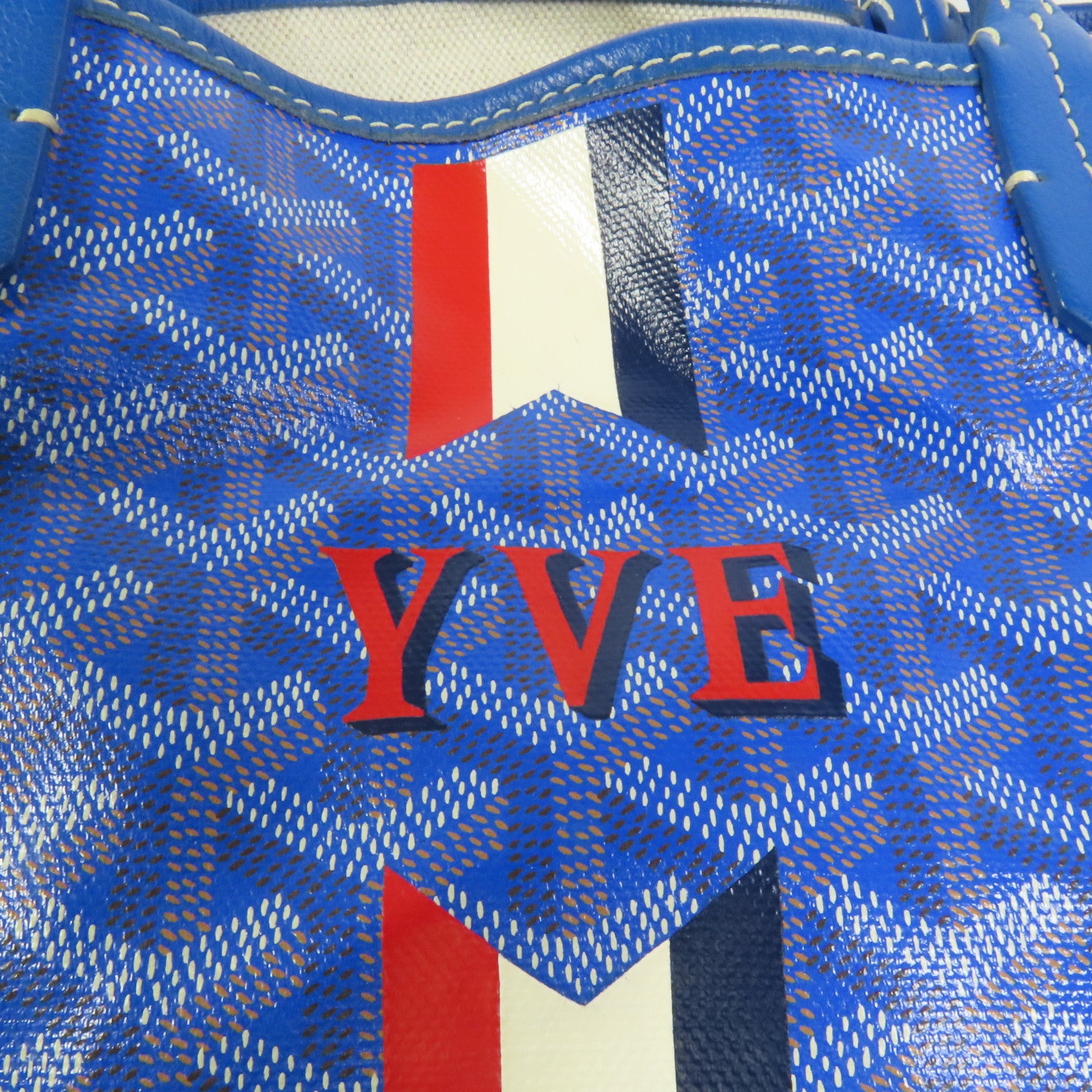 GOYARD 塗層帆布Saint Louis PM Stripes And Initials手挽袋