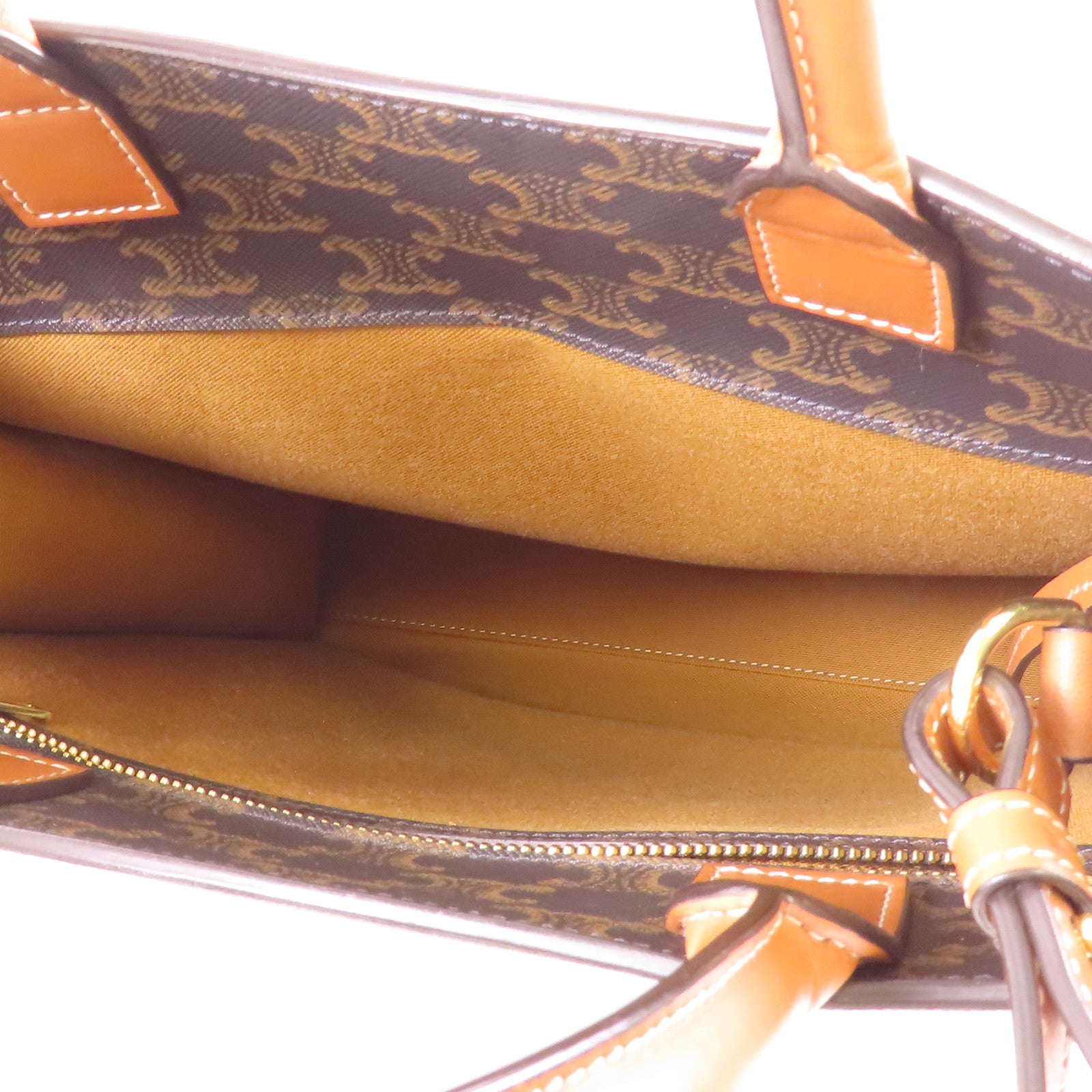 CELINE 塗層帆布2 Way Shoulder金扣手挽肩背兩用袋