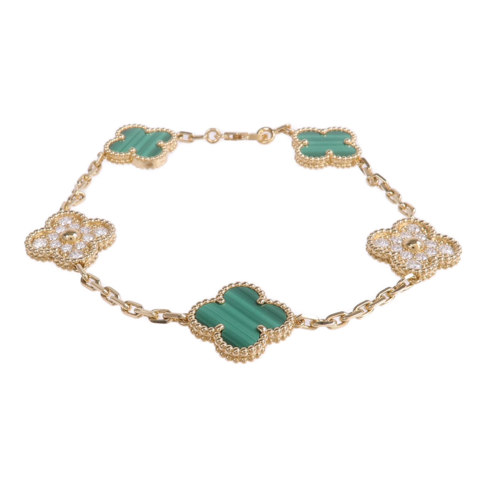 Van Cleef & Arpels 18K黃金Vintage Alhambra手鏈