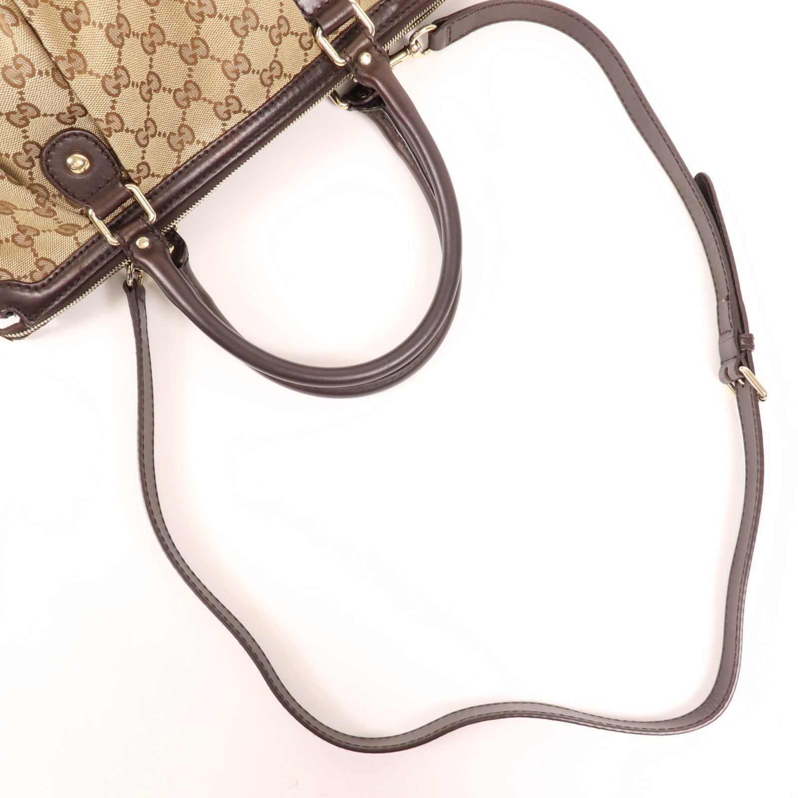 GUCCI 帆布2 Way Shoulder Bag金扣手挽肩背兩用袋