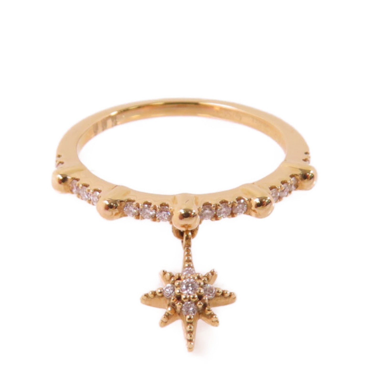 JEWELRY 14K玫瑰金/0.12ct鑽石Diamond Ring戒指US#5