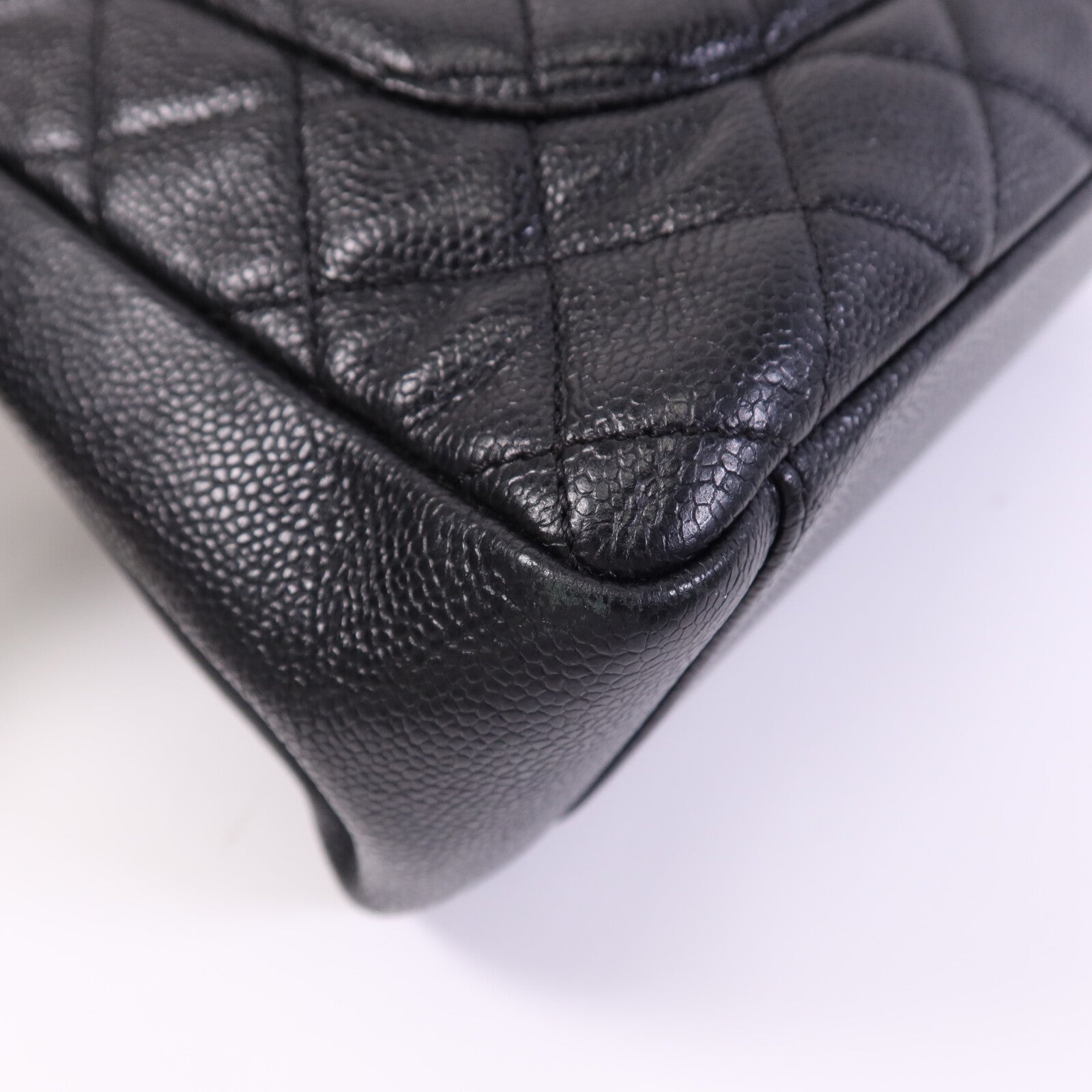 CHANEL 牛皮皮革GST金扣鏈帶肩背袋