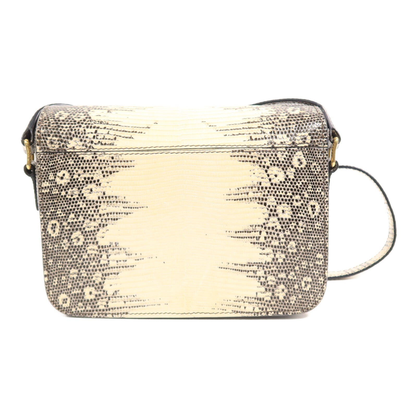 CELINE 蜥蝪皮革Teen Triomphe Bag In Lizard肩背袋