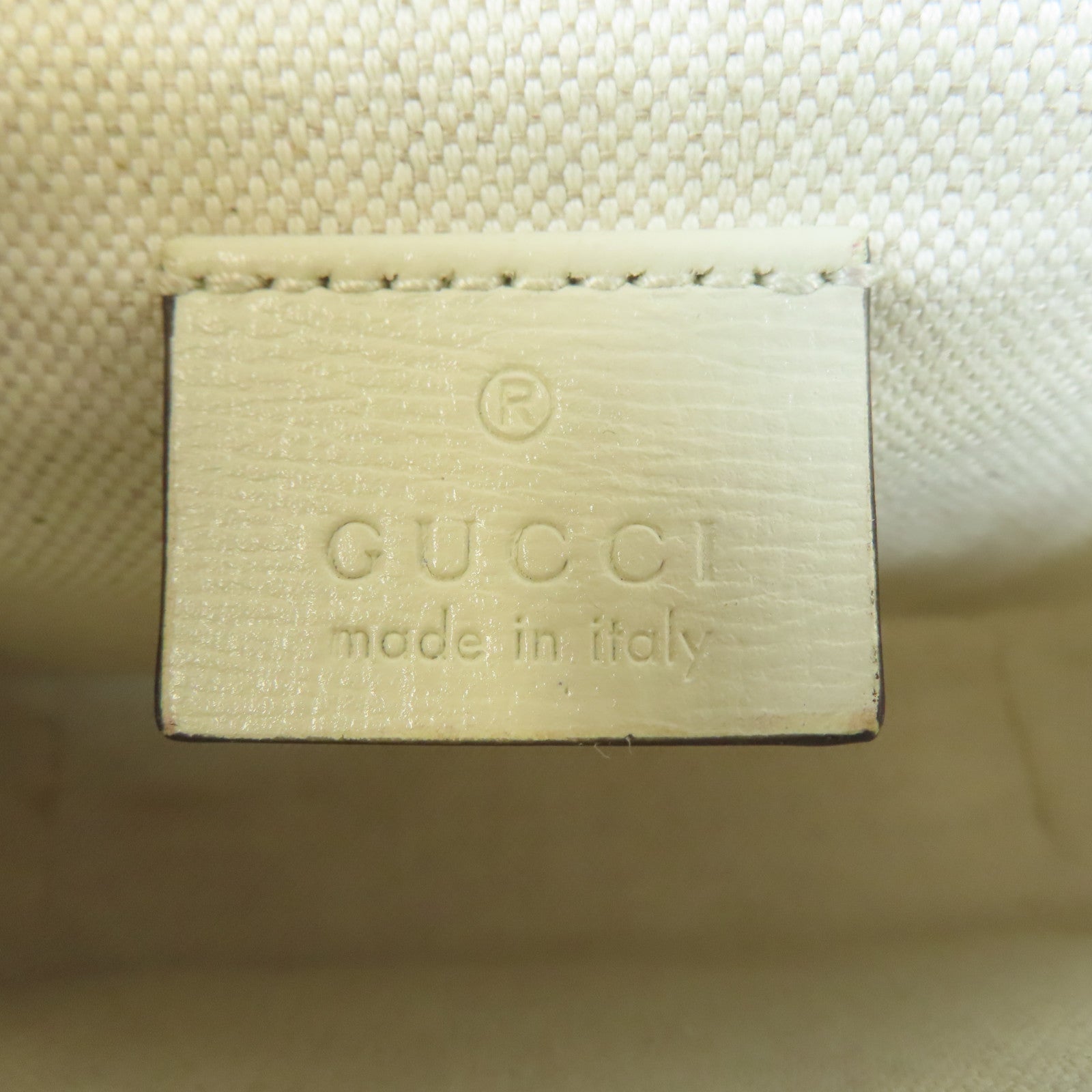 GUCCI 塗層帆布Horsebit 1955金扣肩背袋