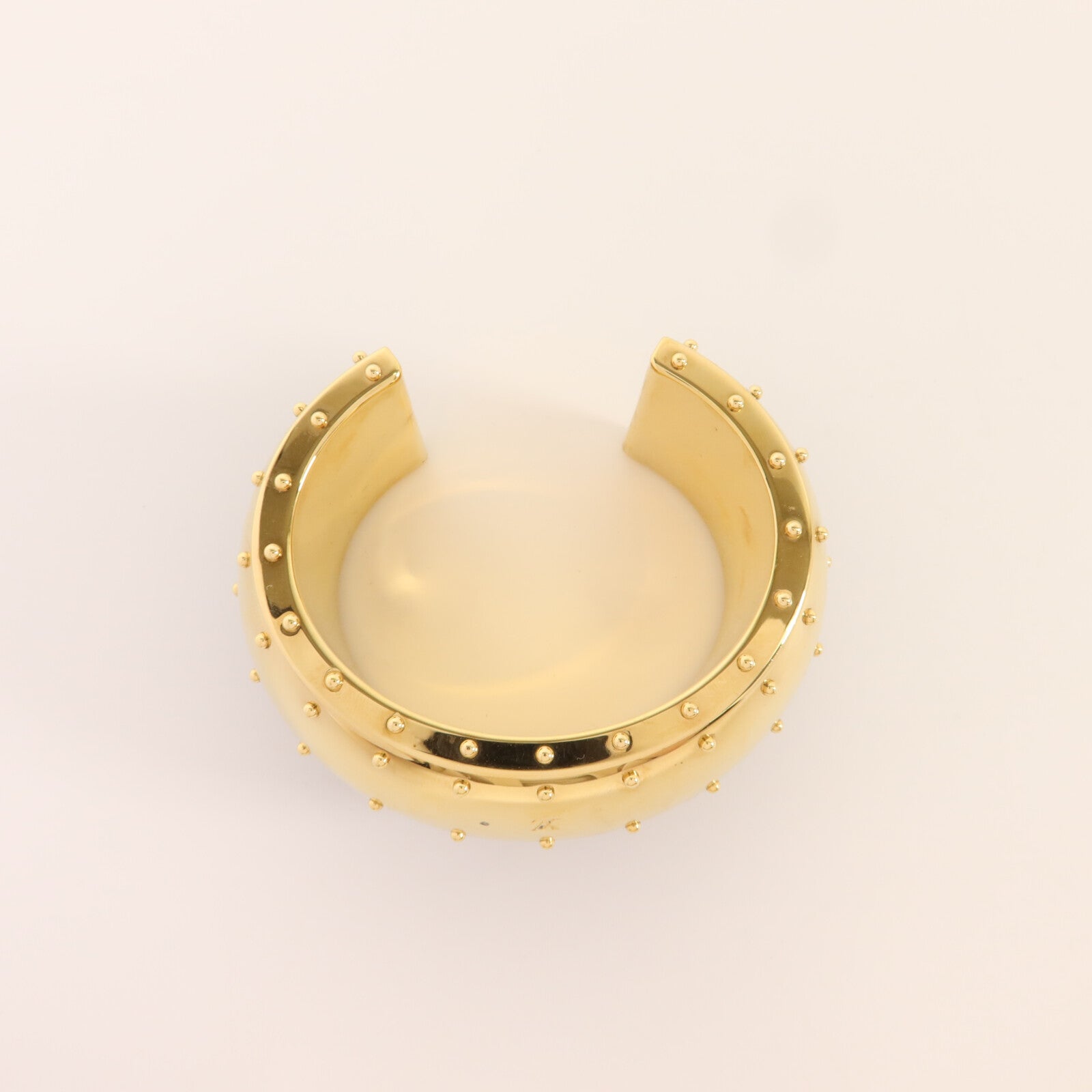 LOUIS VUITTON Monogram/金屬Wild LV Cuff M手鐲